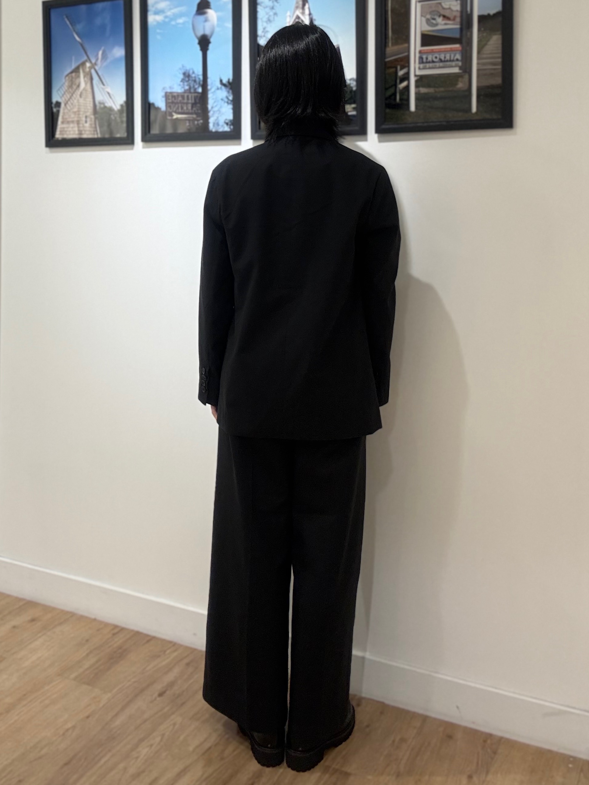 三浦りおんさんの「Dessin｜【セットアップ可/洗える】先染ウールライクチェック ダブルジャケット」を使ったコーディネート