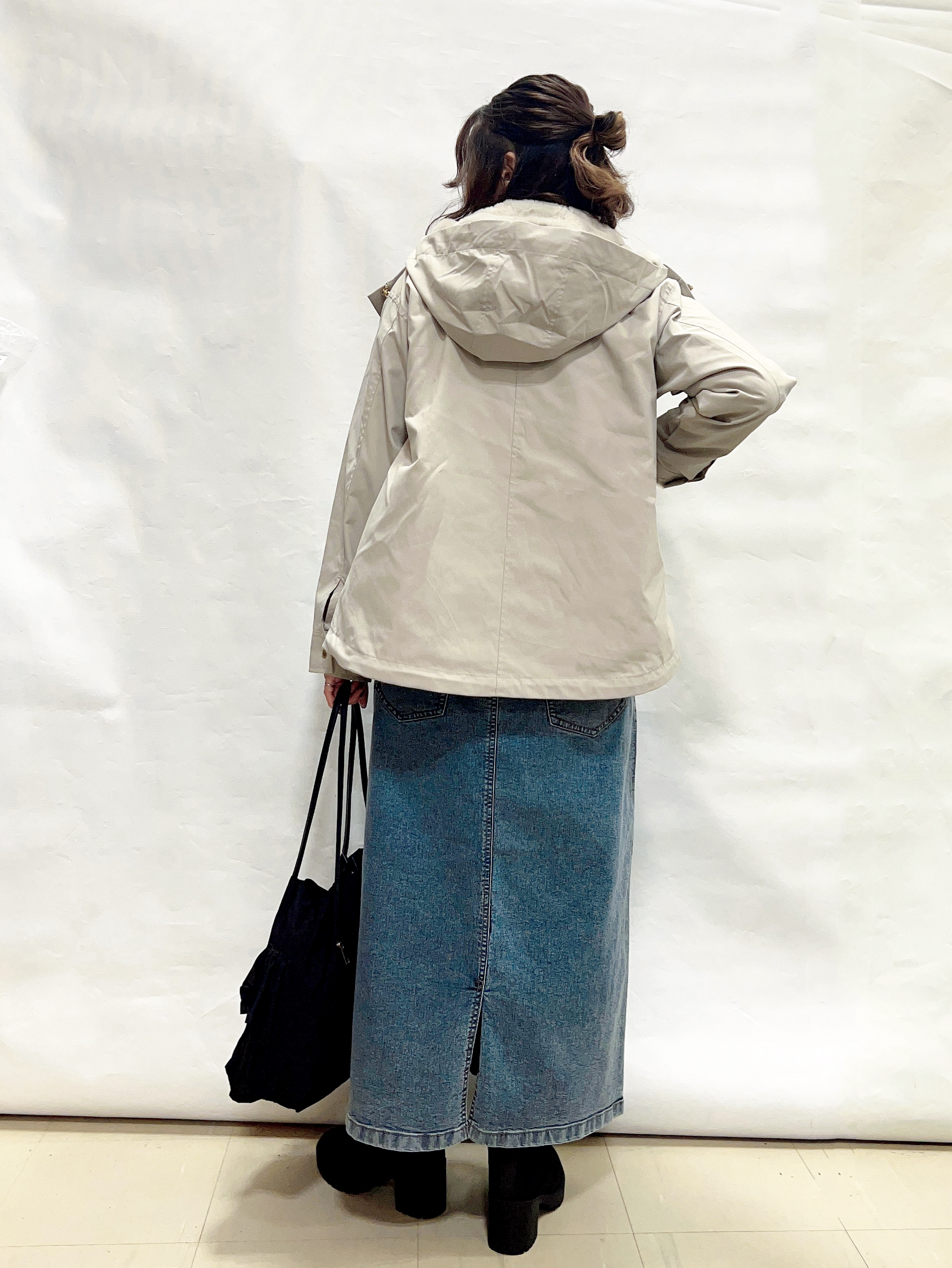 まっつんさんの「SHOO･LA･RUE｜【洗濯機可/撥水/マルチWAY】ファーライナー付き 毎日欲張りマンパ」を使ったコーディネート