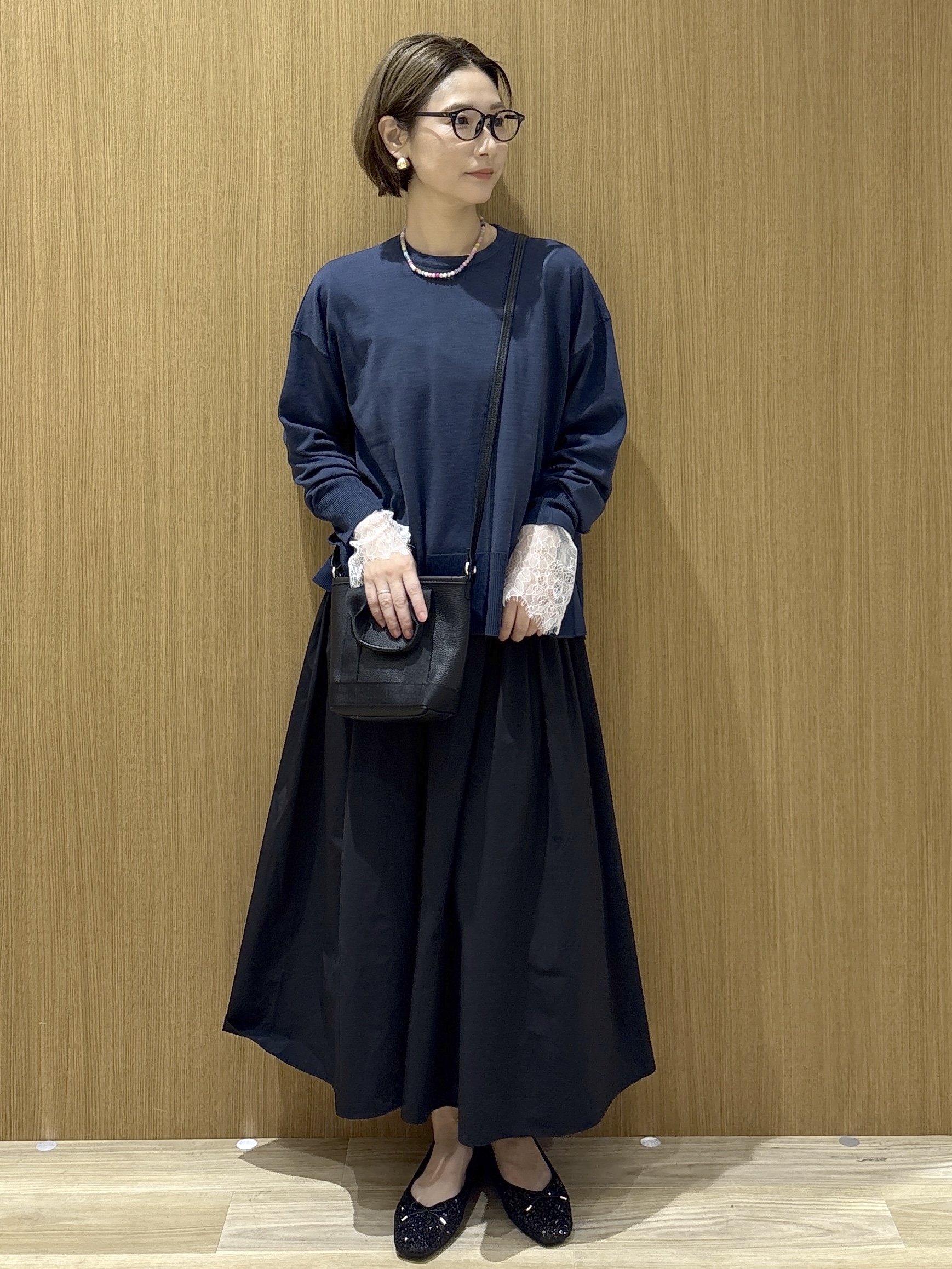 たけねぇさんの「OPAQUE.CLIP｜リラクシークルーニット【洗濯機OK】」を使ったコーディネート