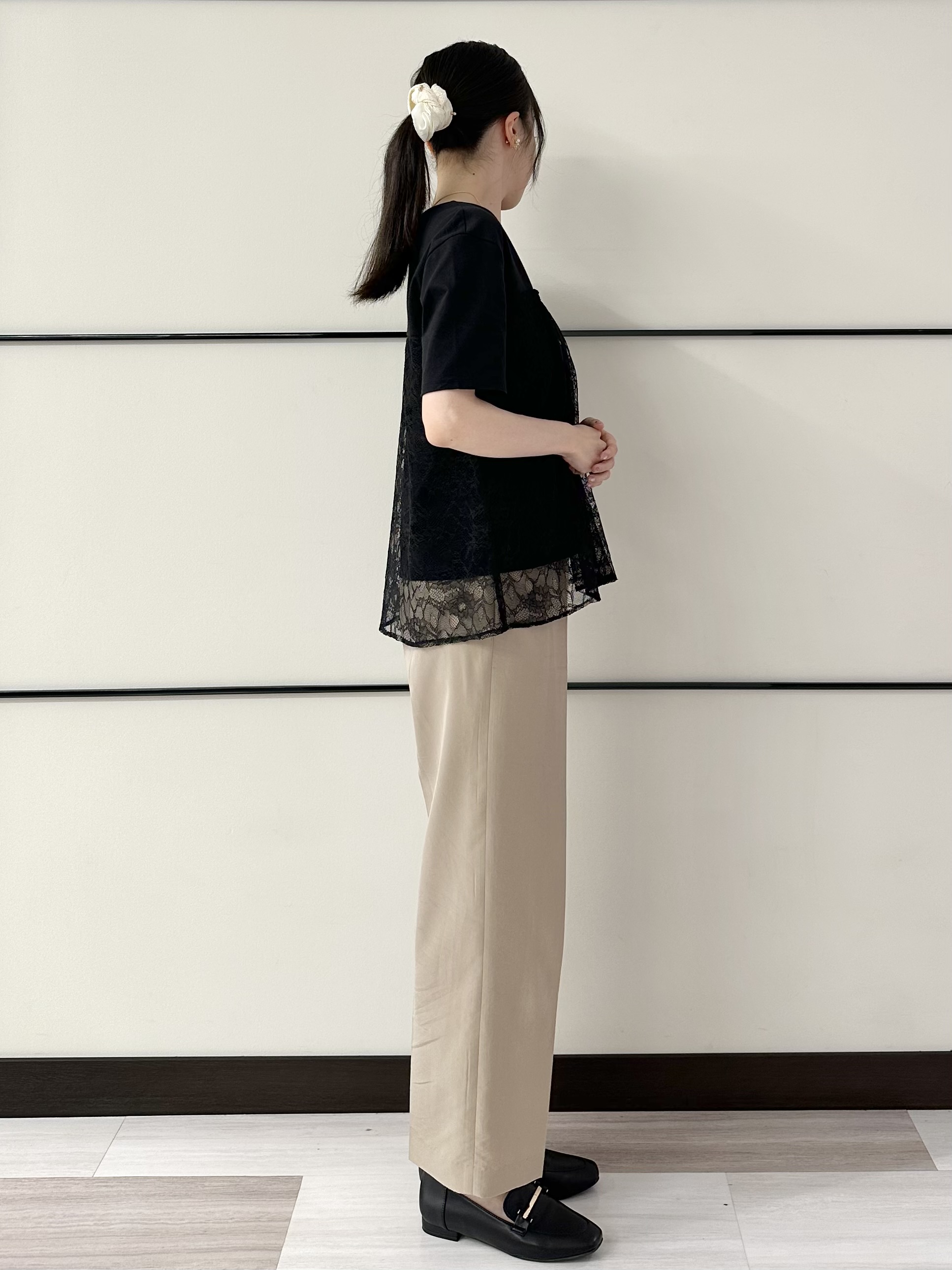 Momoさんの「Reflect｜【UVカット／接触冷感／手洗い可】ラッセルレースプルオーバー」を使ったコーディネート