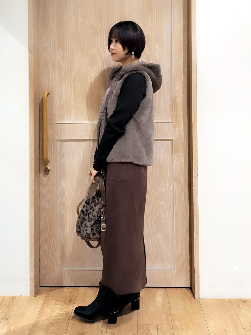 YUKIさんの「SHOO･LA･RUE｜【洗濯機可/撥水/マルチWAY】ファーライナー付き 毎日欲張りマンパ」を使ったコーディネート
