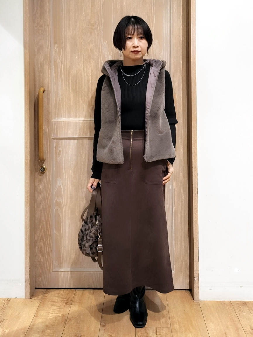 YUKIさんの「SHOO･LA･RUE｜【洗濯機可/撥水/マルチWAY】ファーライナー付き 毎日欲張りマンパ」を使ったコーディネート