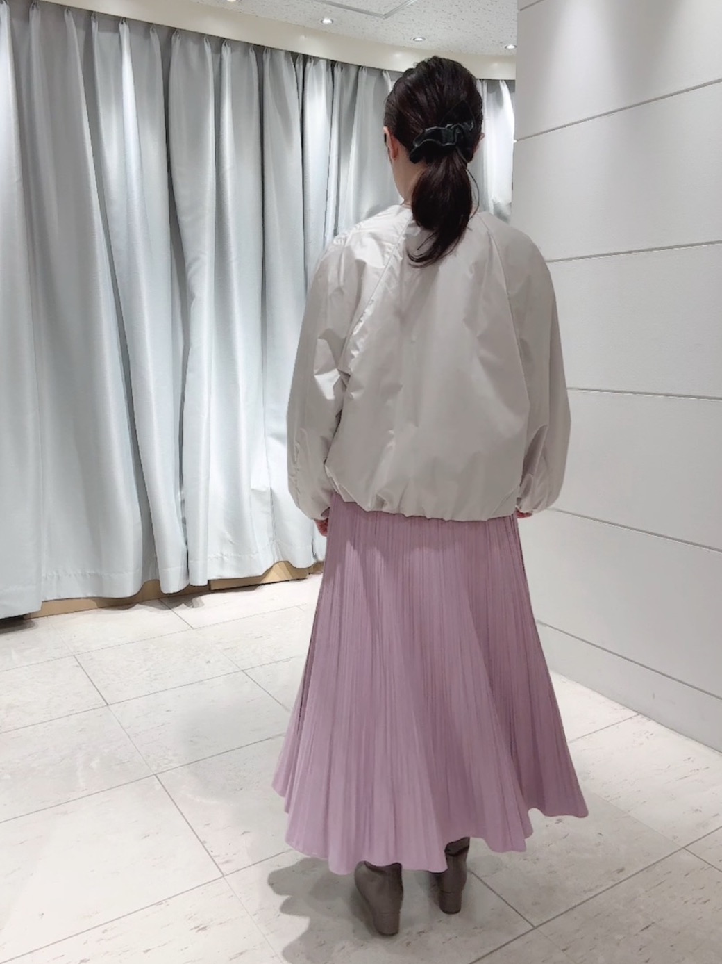 misaさんの「UNTITLED｜【軽アウター/中綿/秋冬コート】ショートブルゾン」を使ったコーディネート