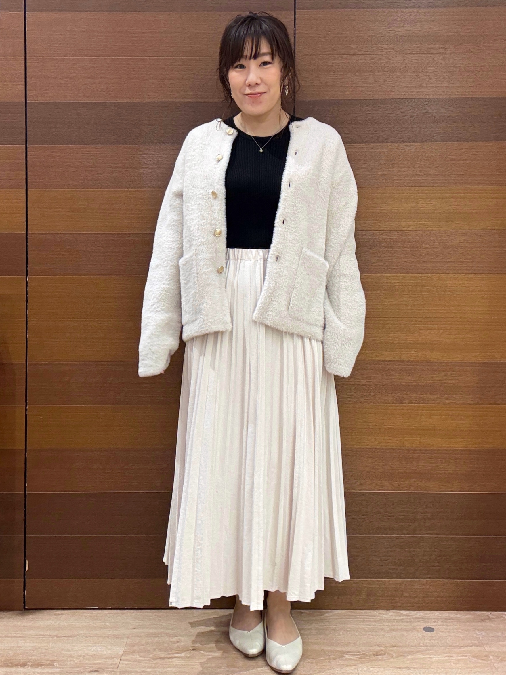 maichiさんの「OPAQUE.CLIP｜ダブルフェイスニットカーディガン」を使ったコーディネート