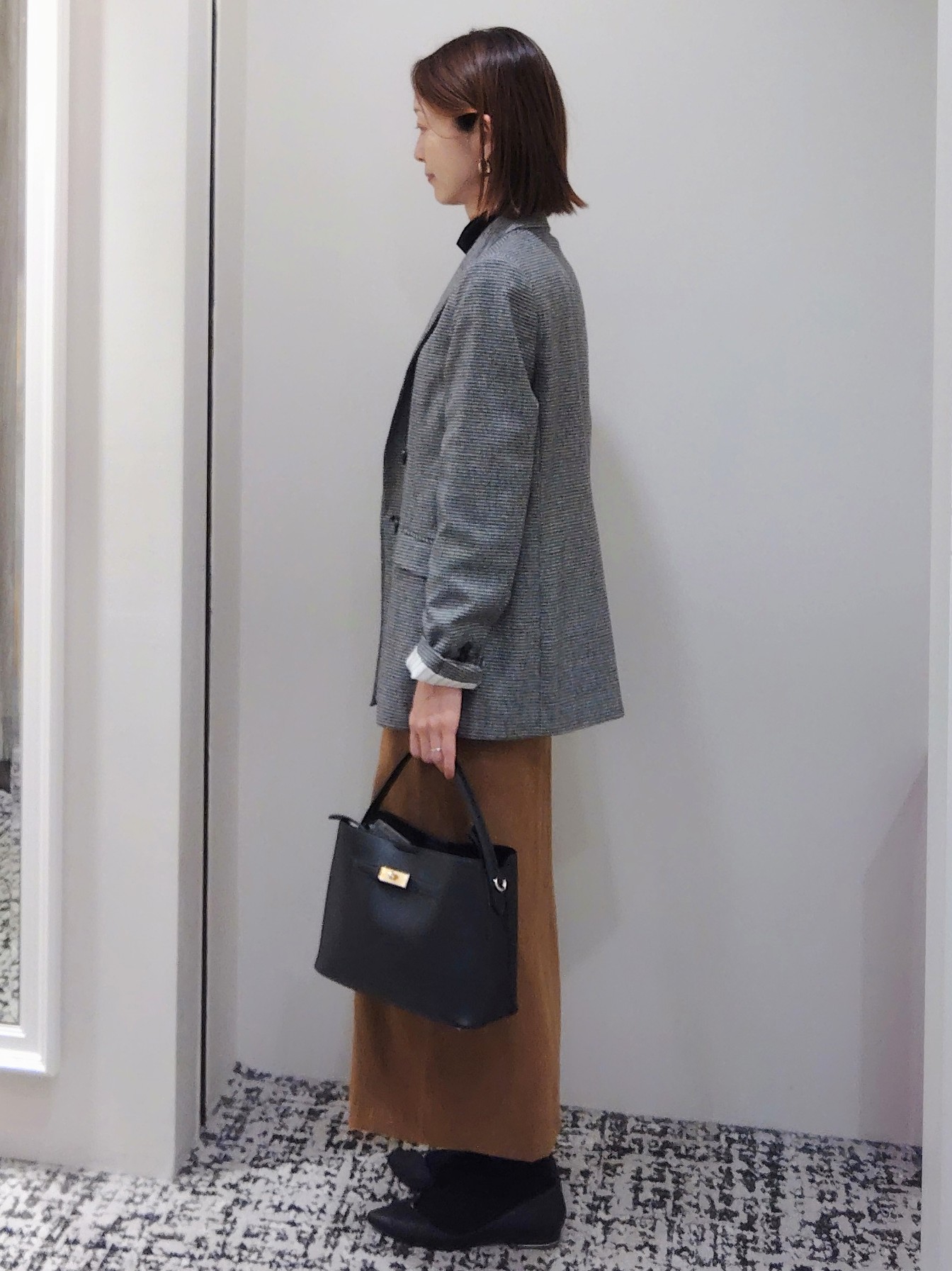 terumiさんの「UNTITLED｜【セットアップ可/秋羽織り】ウールダブルジャケット」を使ったコーディネート