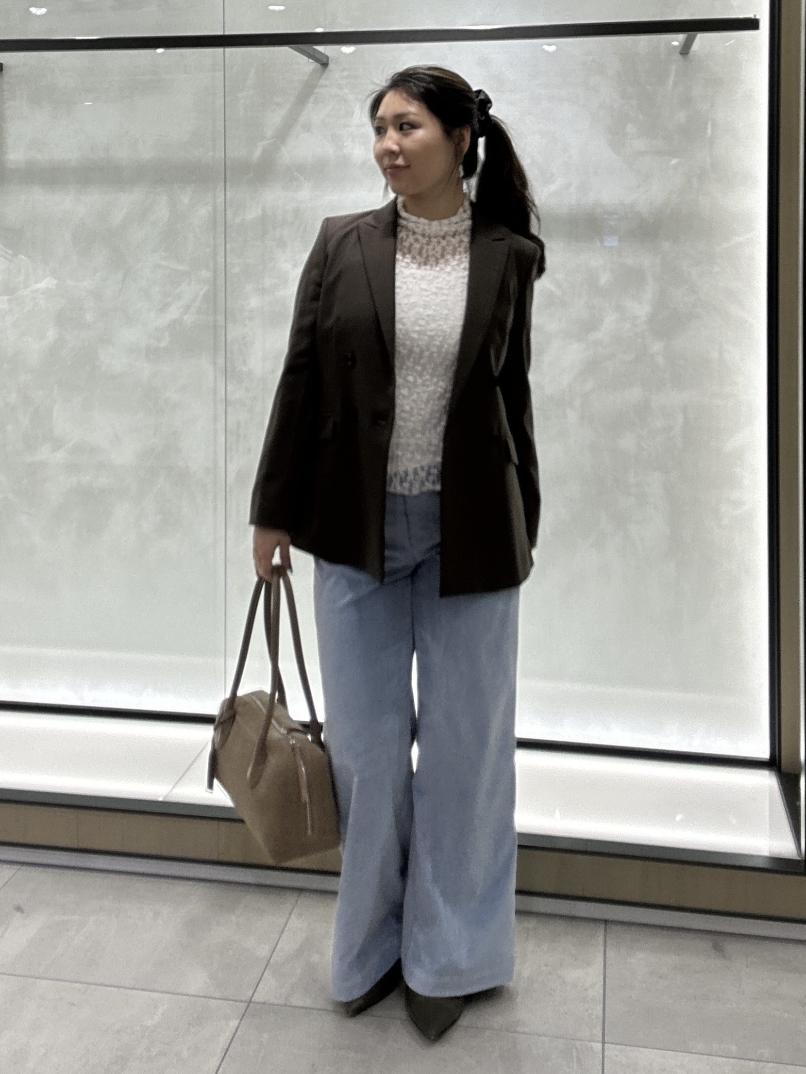 YURIさんの「UNTITLED｜【セットアップ可/秋羽織り】ウールダブルジャケット」を使ったコーディネート