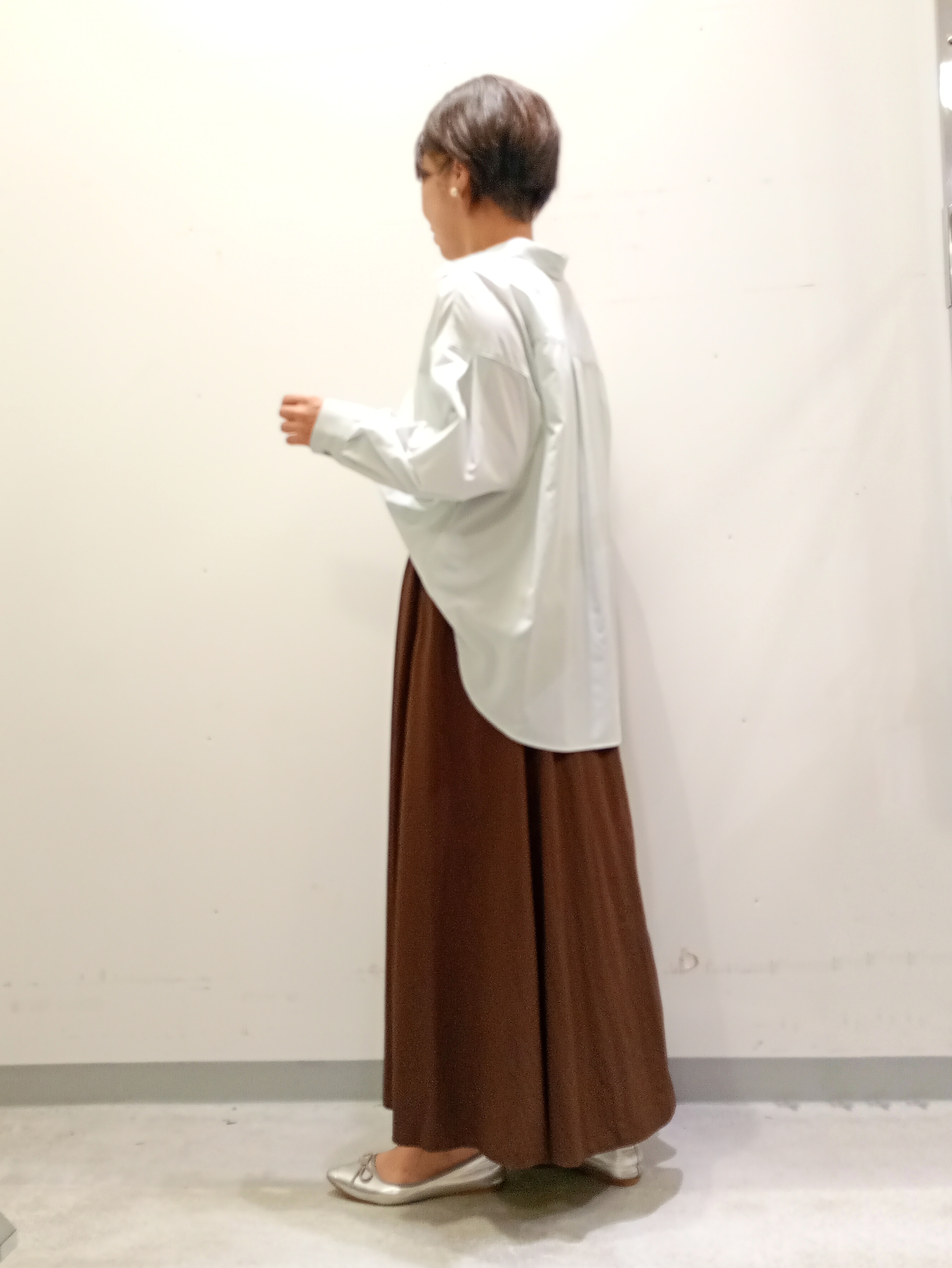 Kさんの「INDIVI｜【洗える／UVケア／ベルト付】サッカー素材シャツ」を使ったコーディネート