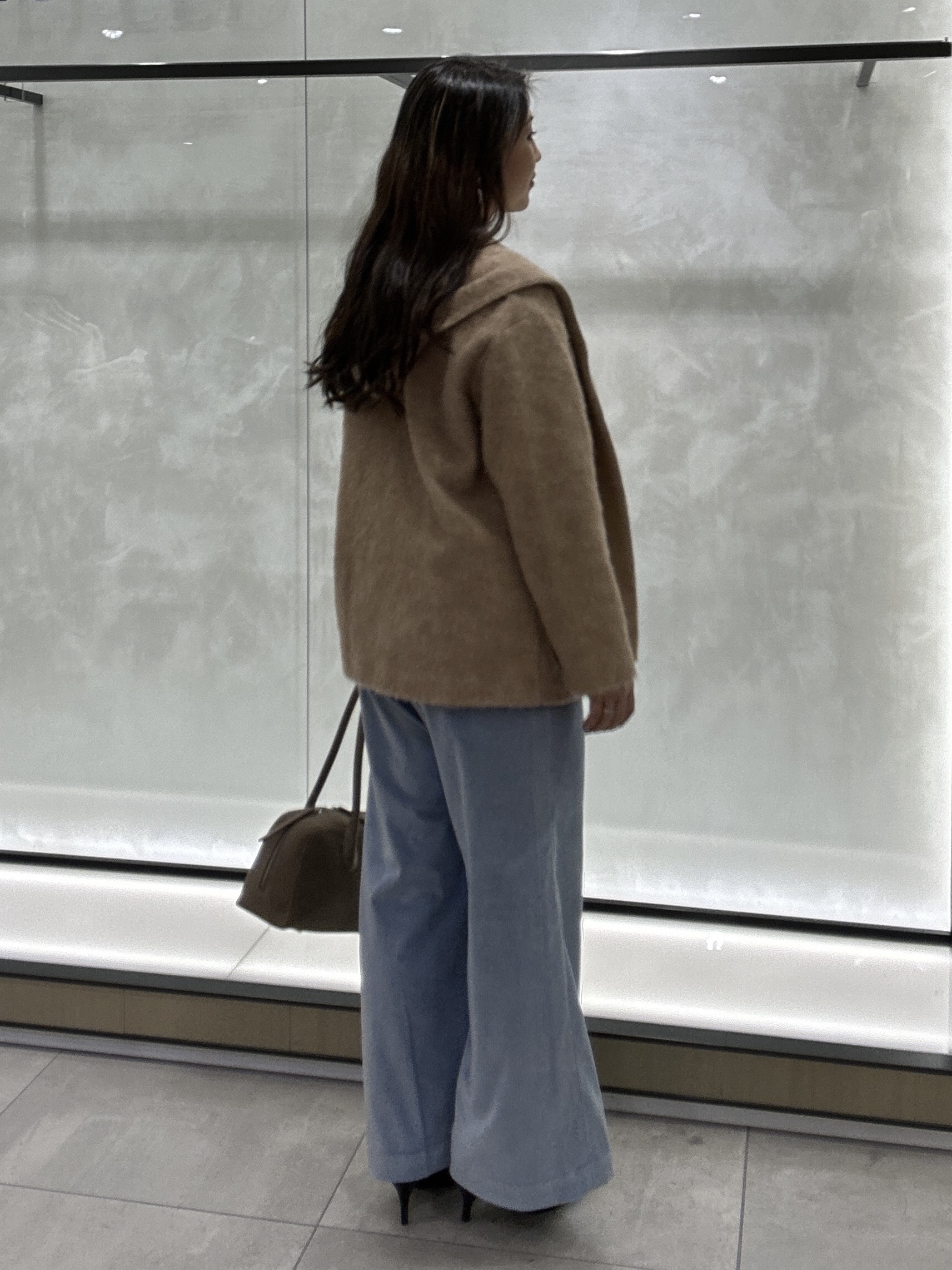 YURIさんの「UNTITLED｜【アンサンブル可/上品映え】モールラインクルーネックニット」を使ったコーディネート