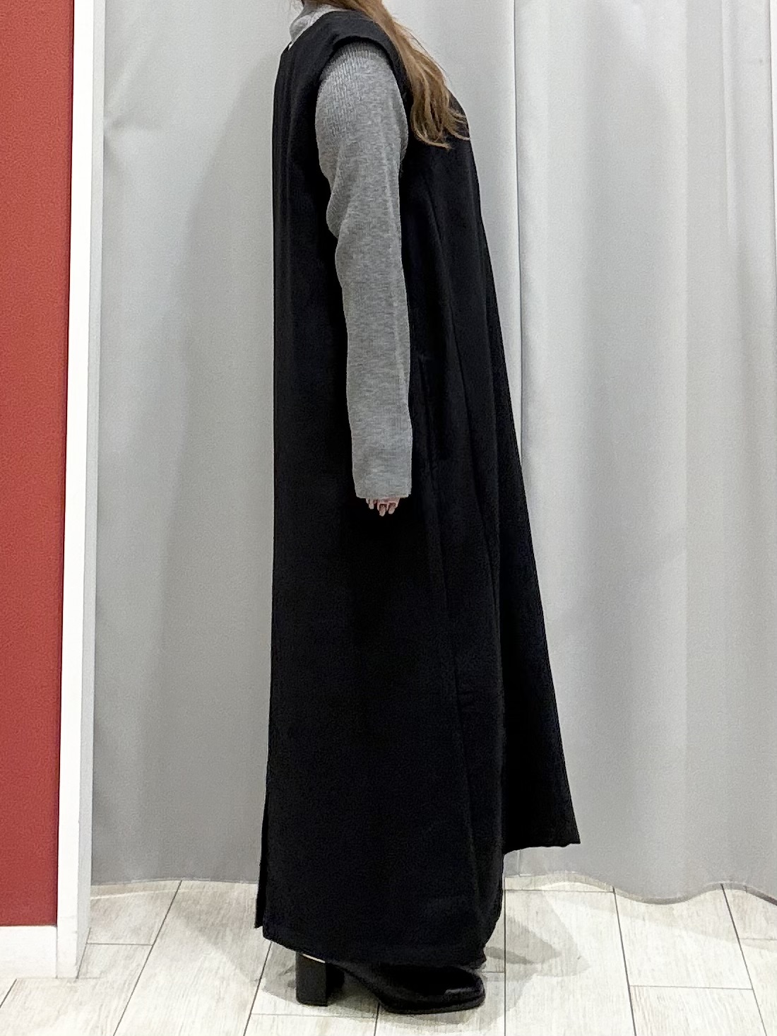 shioさんの「SHOO･LA･RUE｜【絶妙なゆるピタ/S-LL/洗濯機可】ちくちくしにくいリブハイネック やわらかニット」を使ったコーディネート