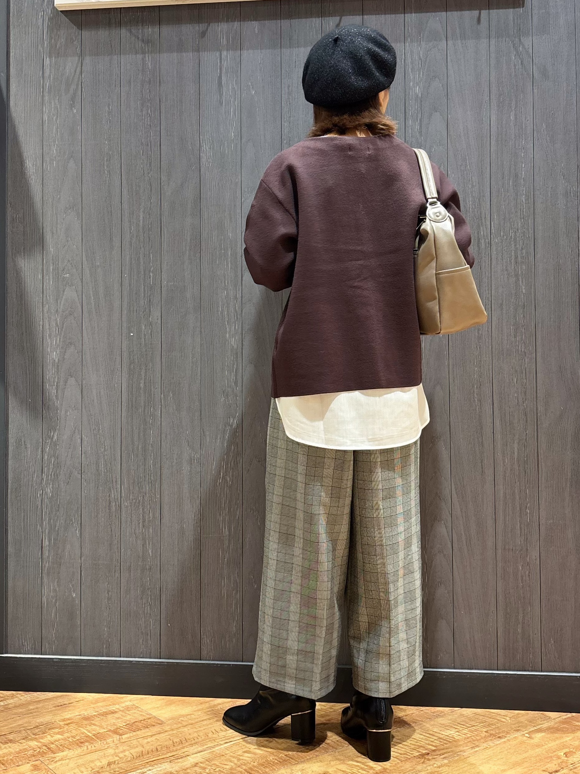meiさんの「SHOO･LA･RUE｜【S-LL/洗濯機可/静電気防止】もちもち配色ダブルフェイスカーディガン」を使ったコーディネート