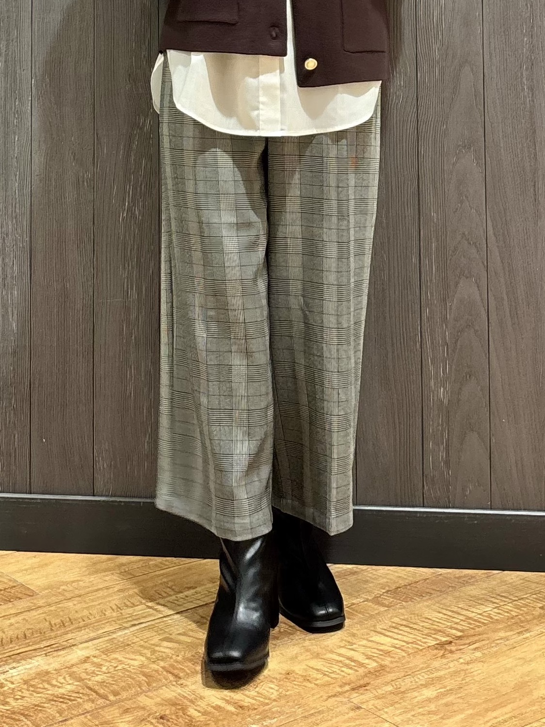 meiさんの「SHOO･LA･RUE｜【S-LL/洗濯機可/静電気防止】もちもち配色ダブルフェイスカーディガン」を使ったコーディネート