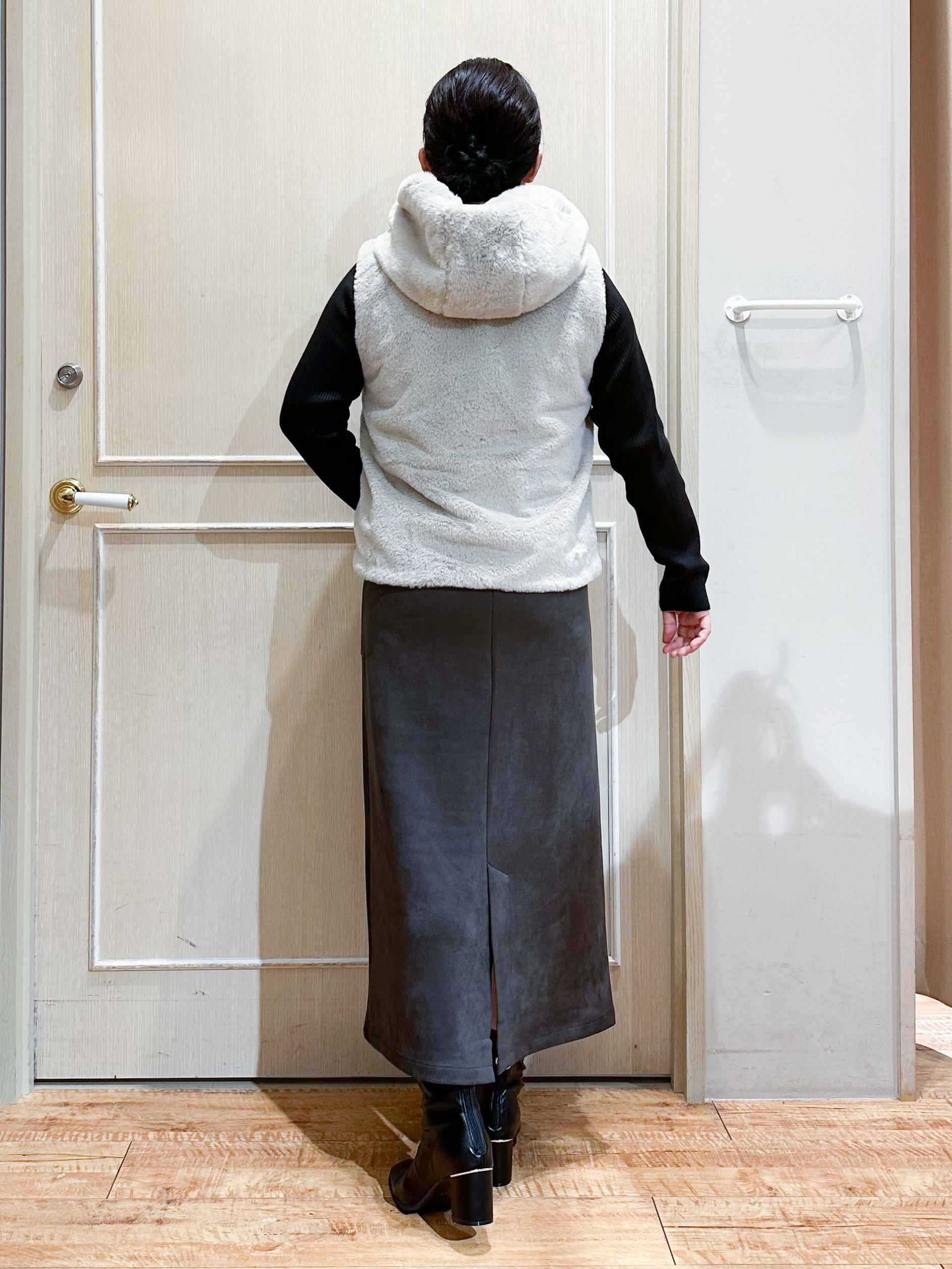 umeさんの「SHOO･LA･RUE｜【洗濯機可/撥水/マルチWAY】ファーライナー付き 毎日欲張りマンパ」を使ったコーディネート