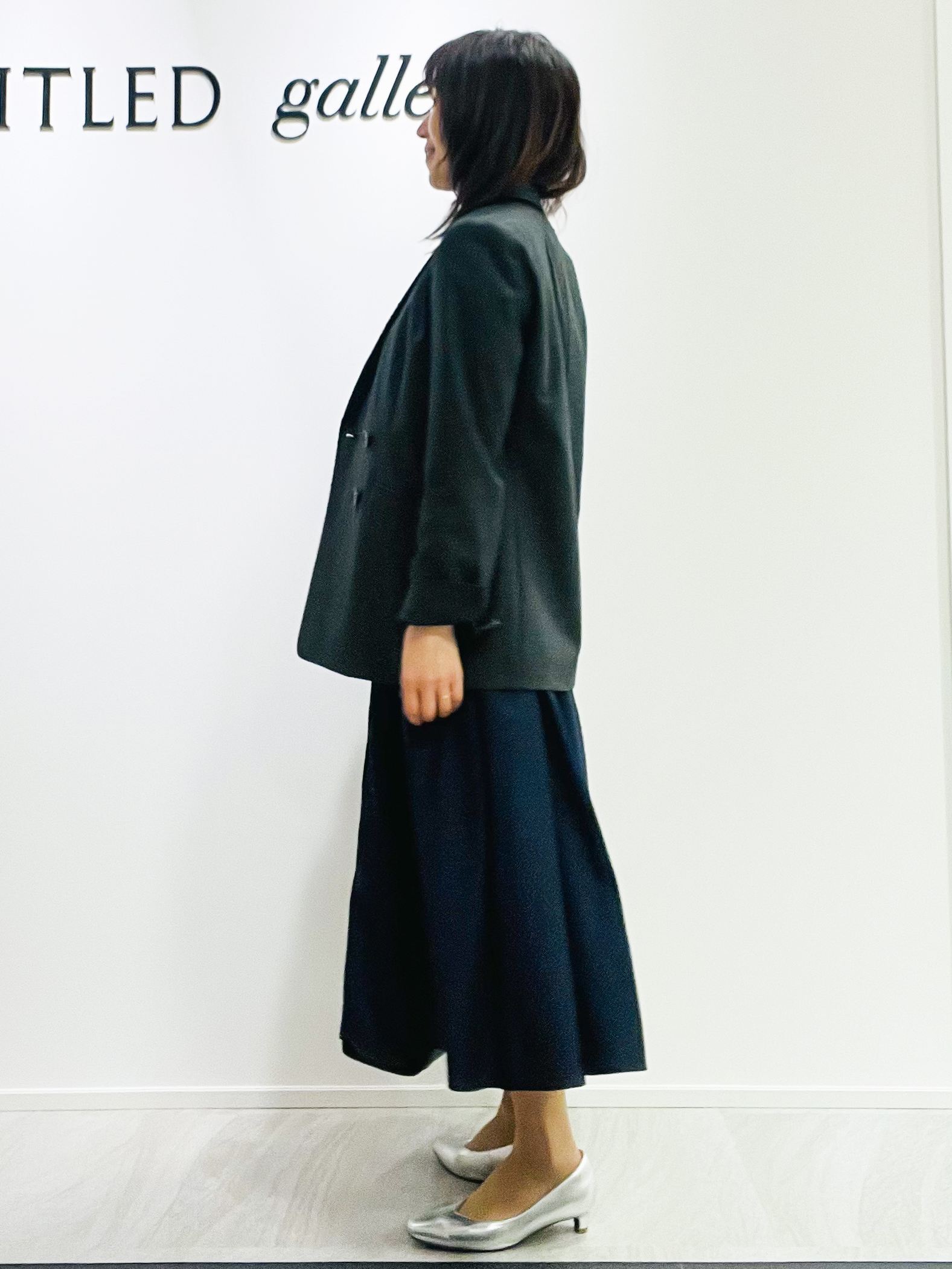 めいさんの「UNTITLED｜【セットアップ可/秋羽織り/お仕事スーツ】ウールブレンドダブルジャケット」を使ったコーディネート