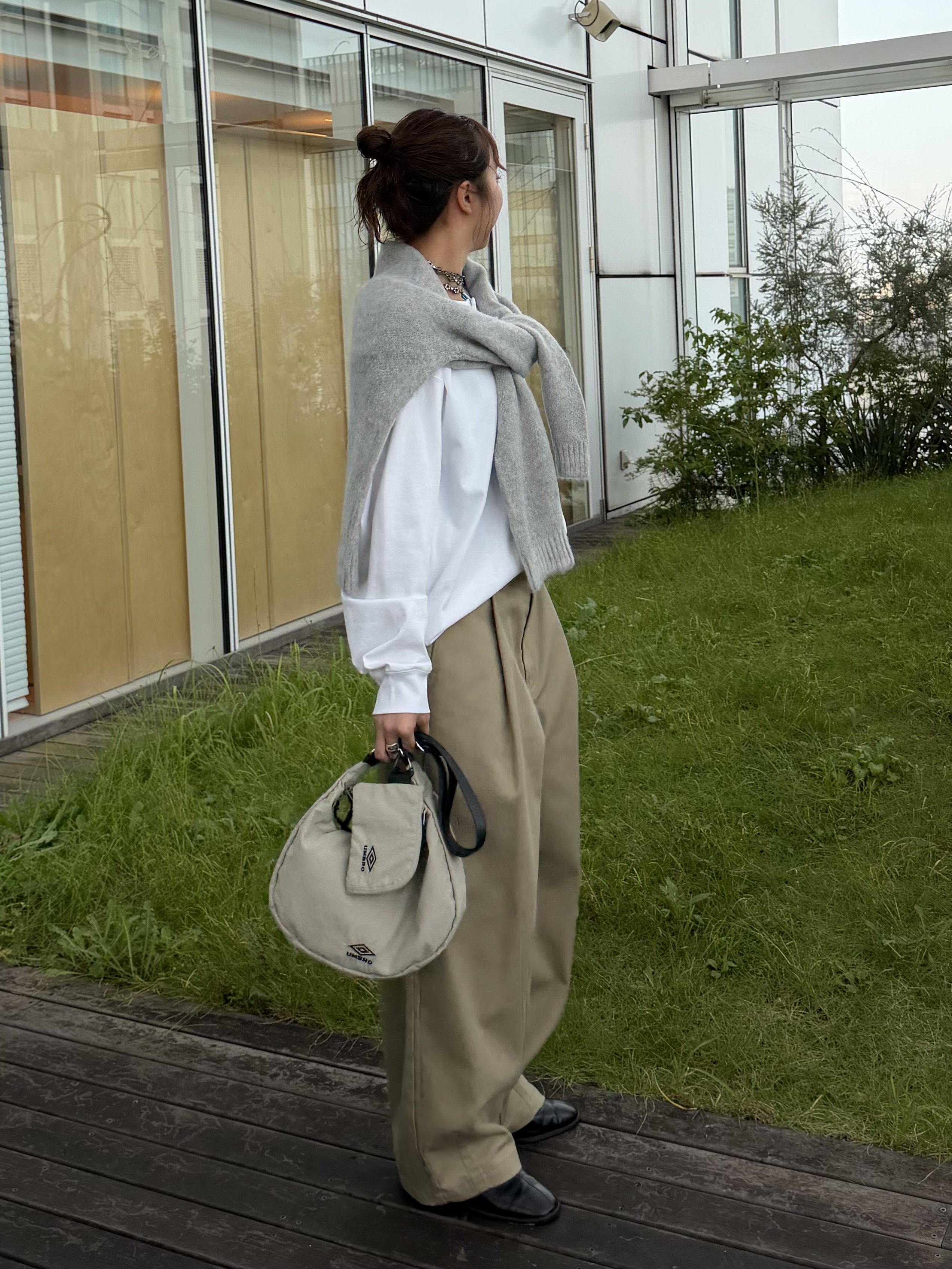 YUKAさんの「tk.TAKEO KIKUCHI｜ヘンリーネック長袖Tシャツ」を使ったコーディネート