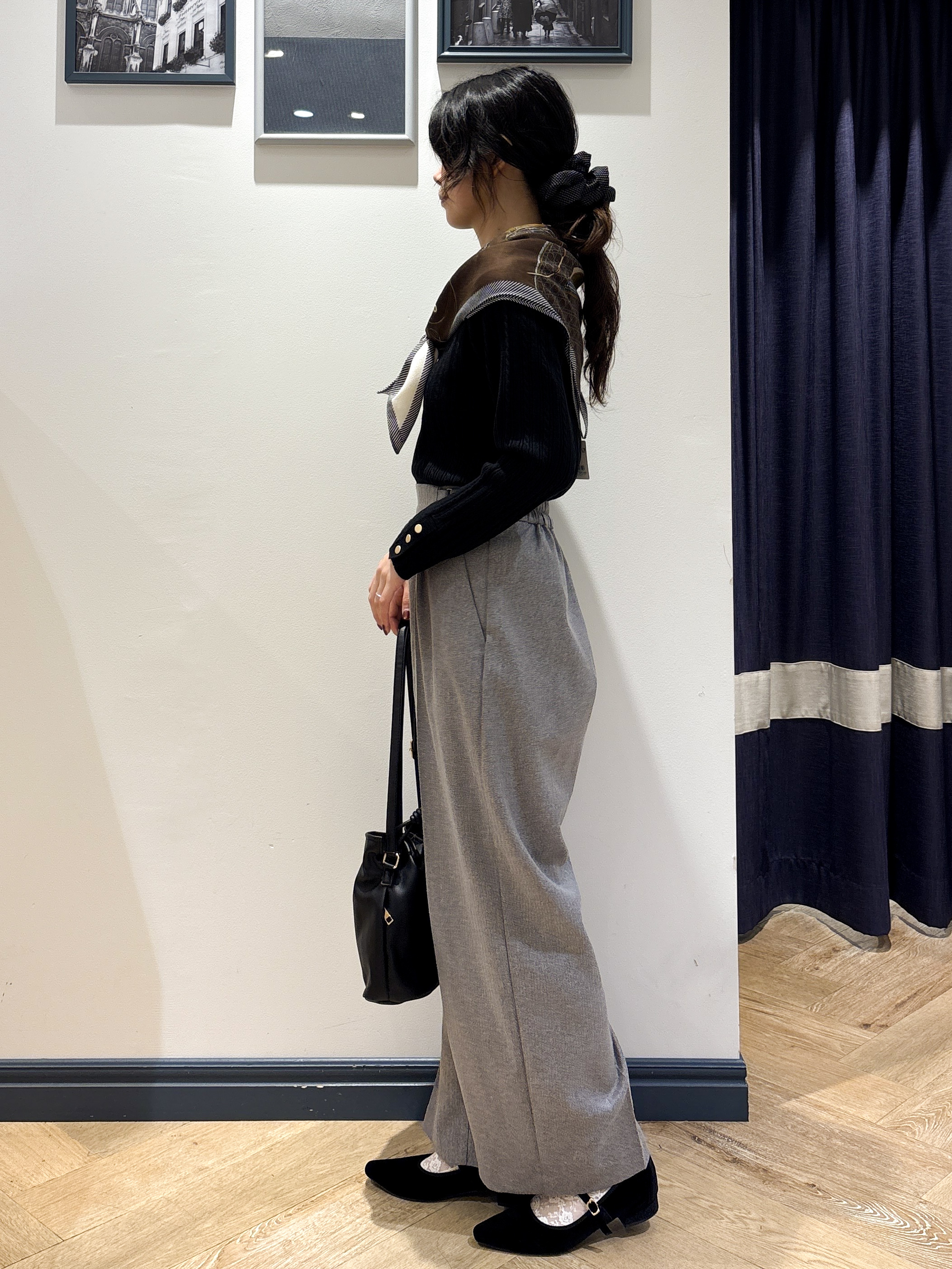 ayakaさんの「grove｜【毛玉軽減】すっきり美人見え ケーブルニット」を使ったコーディネート