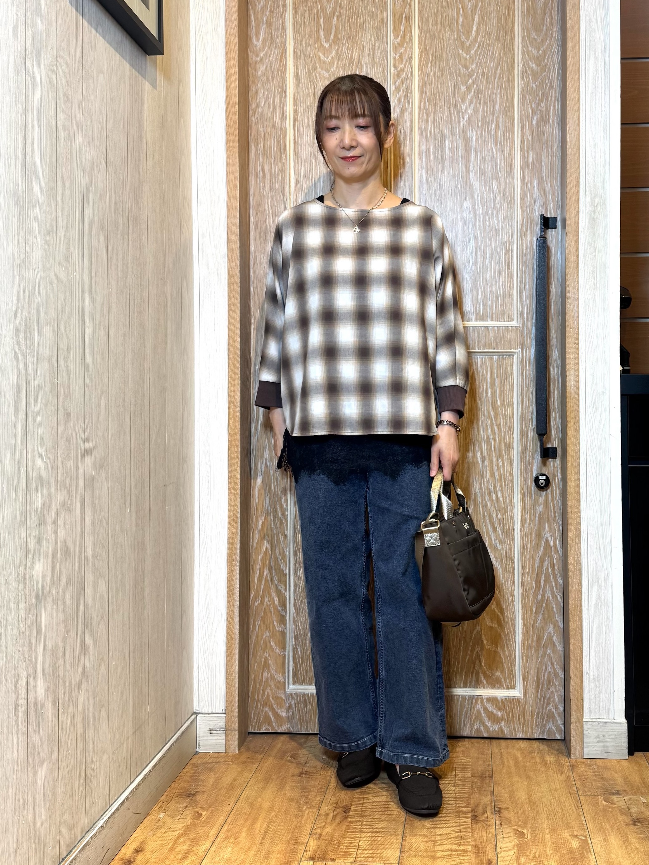 KAORIさんの「SHOO･LA･RUE｜【洗濯機可/撥水/マルチWAY】ファーライナー付き 毎日欲張りマンパ」を使ったコーディネート