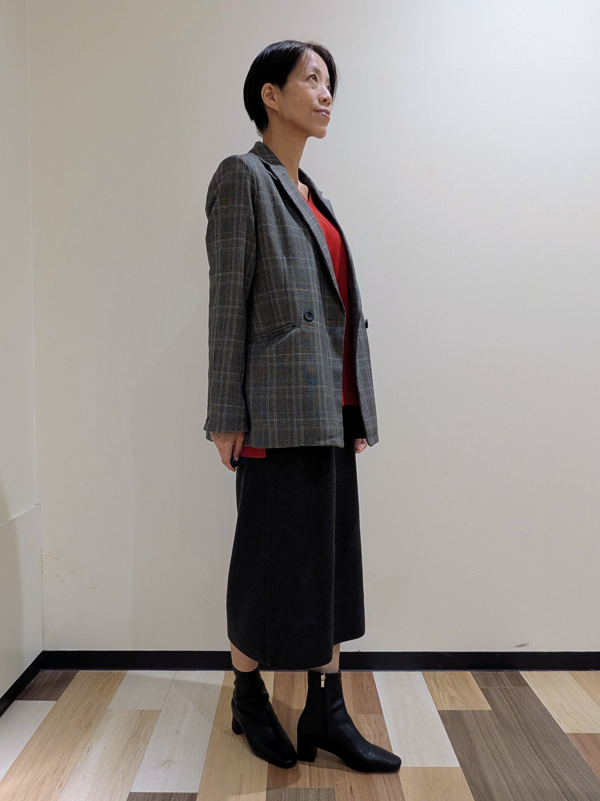 森邦子さんの「OPAQUE.CLIP｜ダブルブレストジャケット【洗える】」を使ったコーディネート