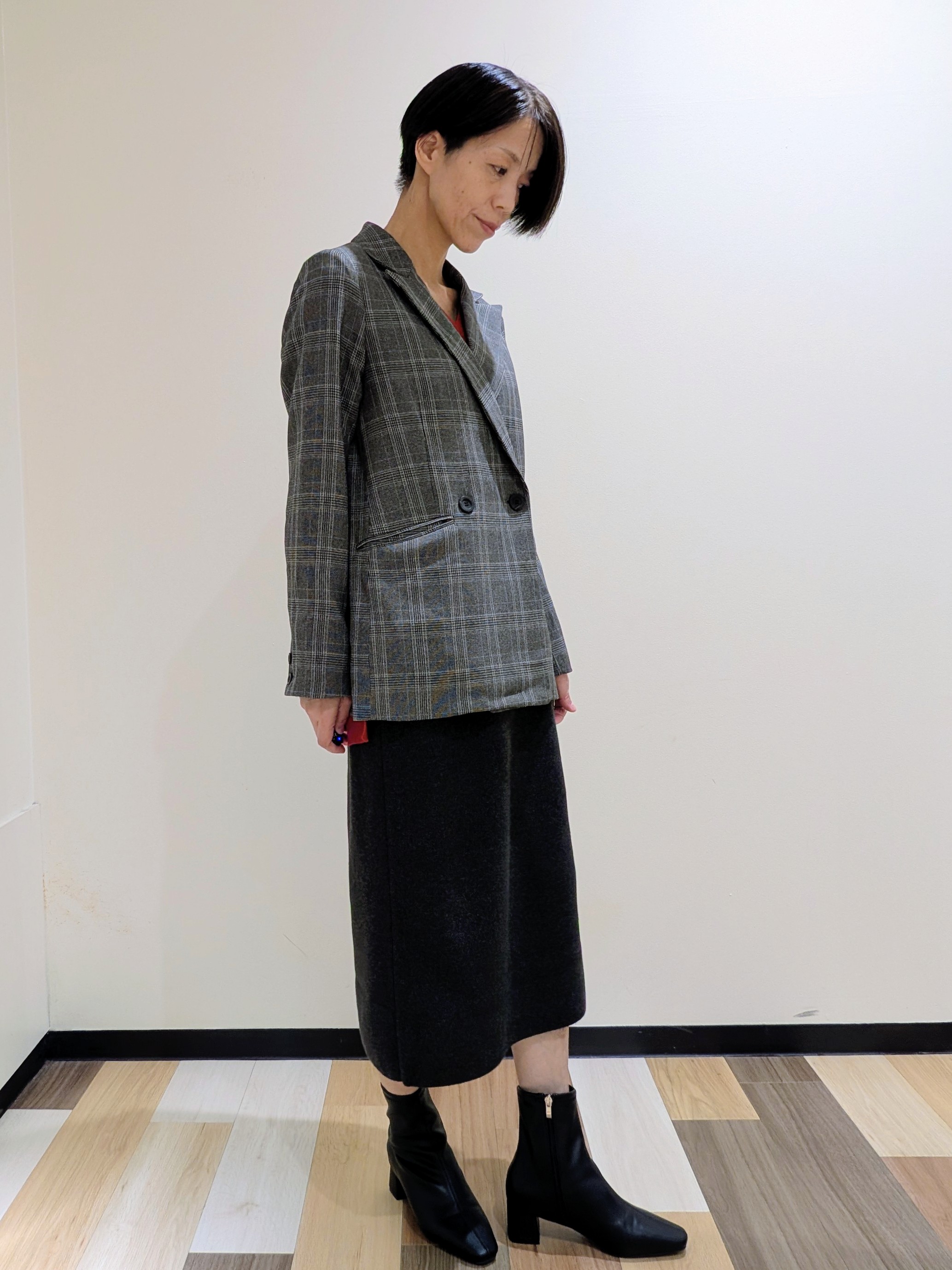 森邦子さんの「OPAQUE.CLIP｜ダブルブレストジャケット【洗える】」を使ったコーディネート