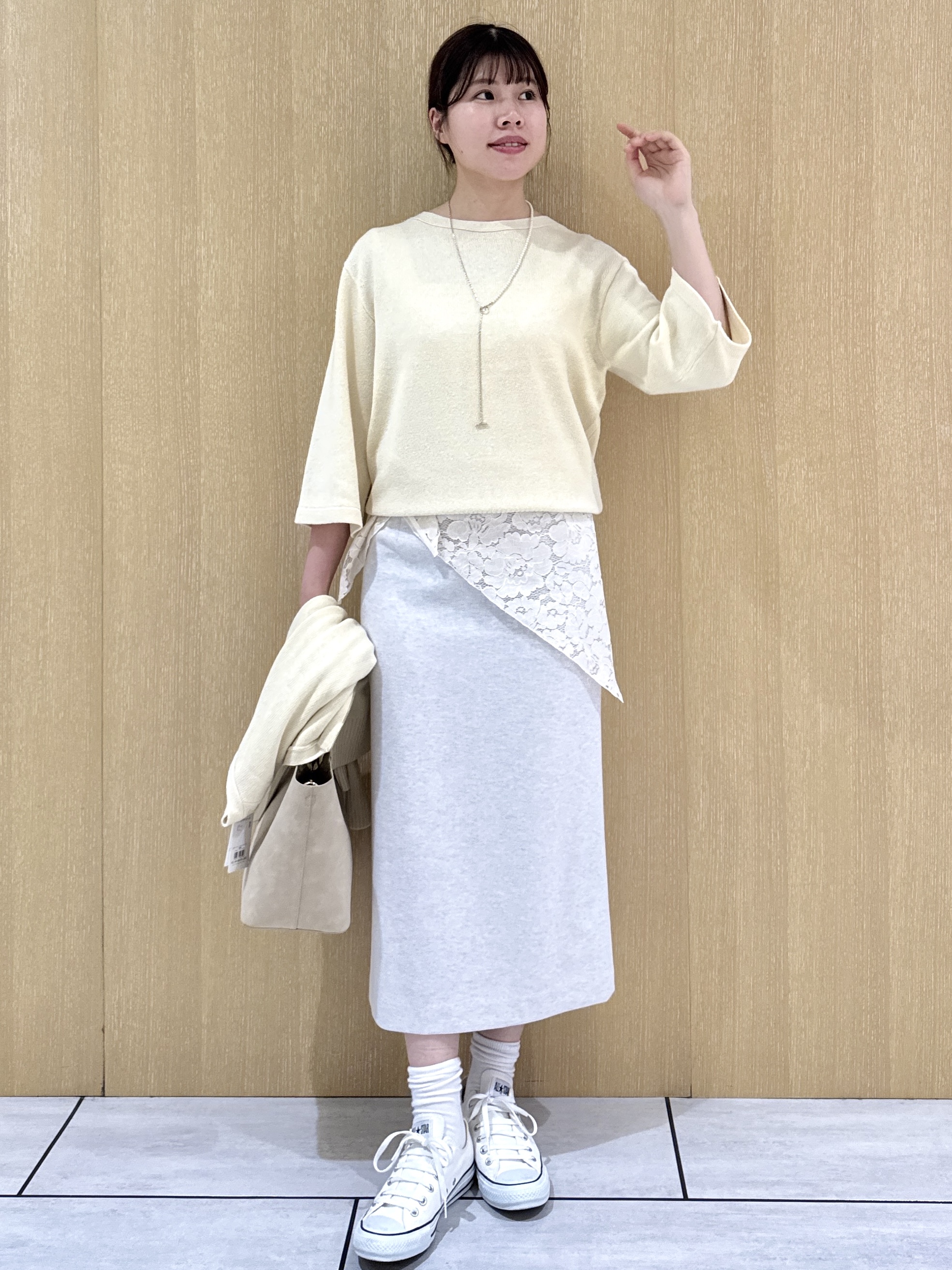 nanaさんの「UNTITLED｜【店頭人気！】杢調ジップカーディガン」を使ったコーディネート