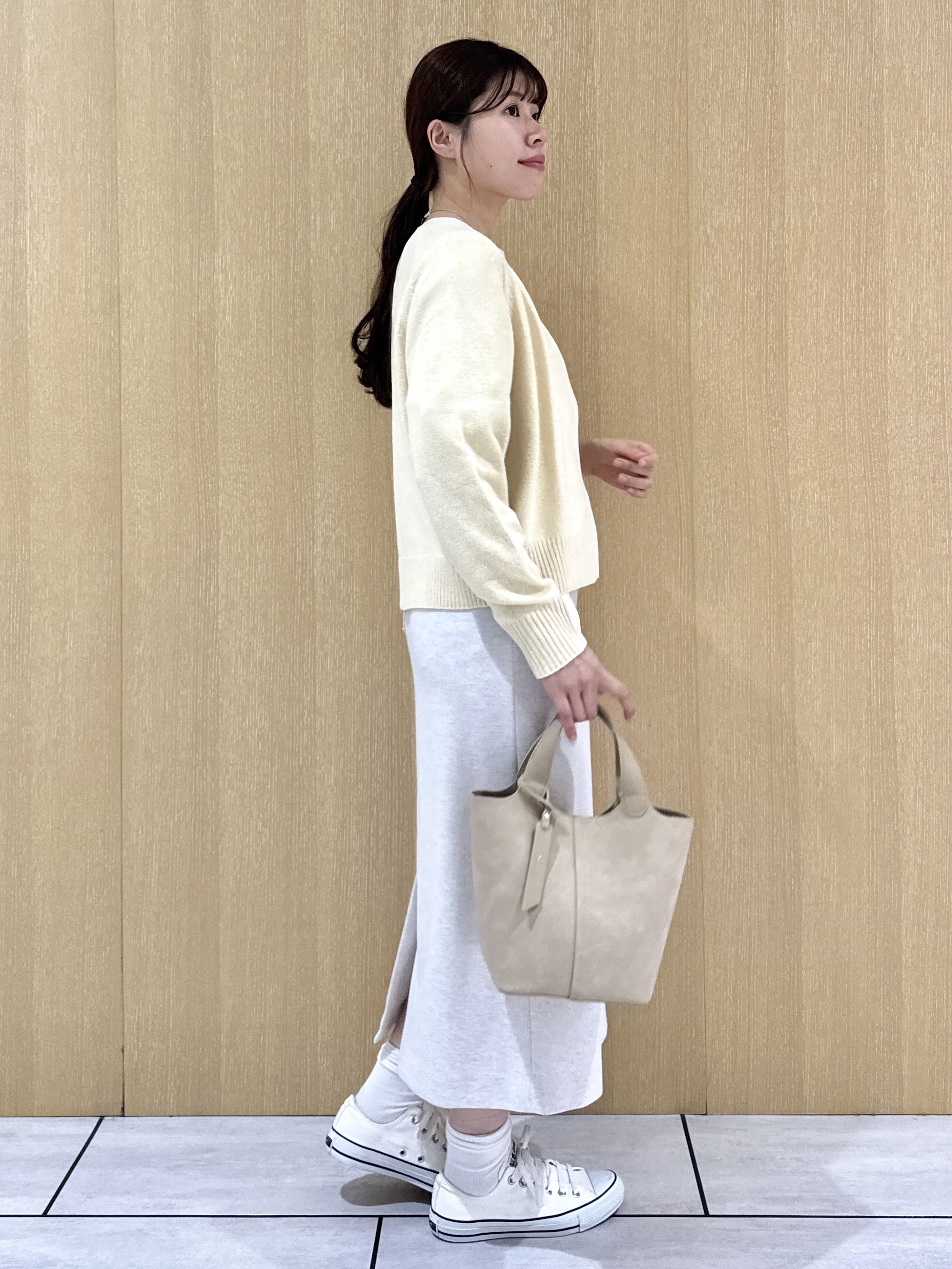 nanaさんの「UNTITLED｜【店頭人気！】杢調ジップカーディガン」を使ったコーディネート
