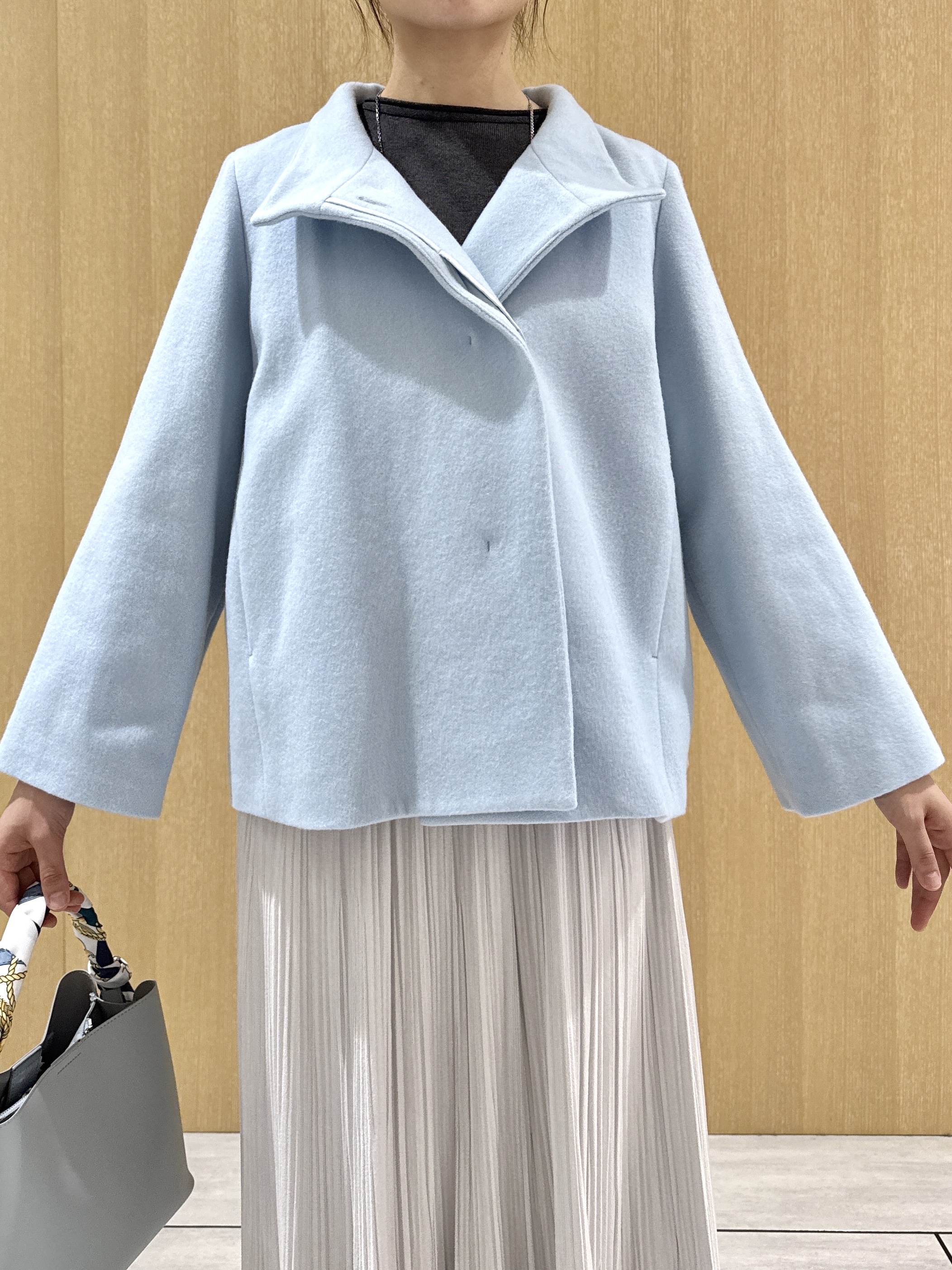 nanaさんの「UNTITLED｜【軽アウター/ウール100】ウールショートコート」を使ったコーディネート