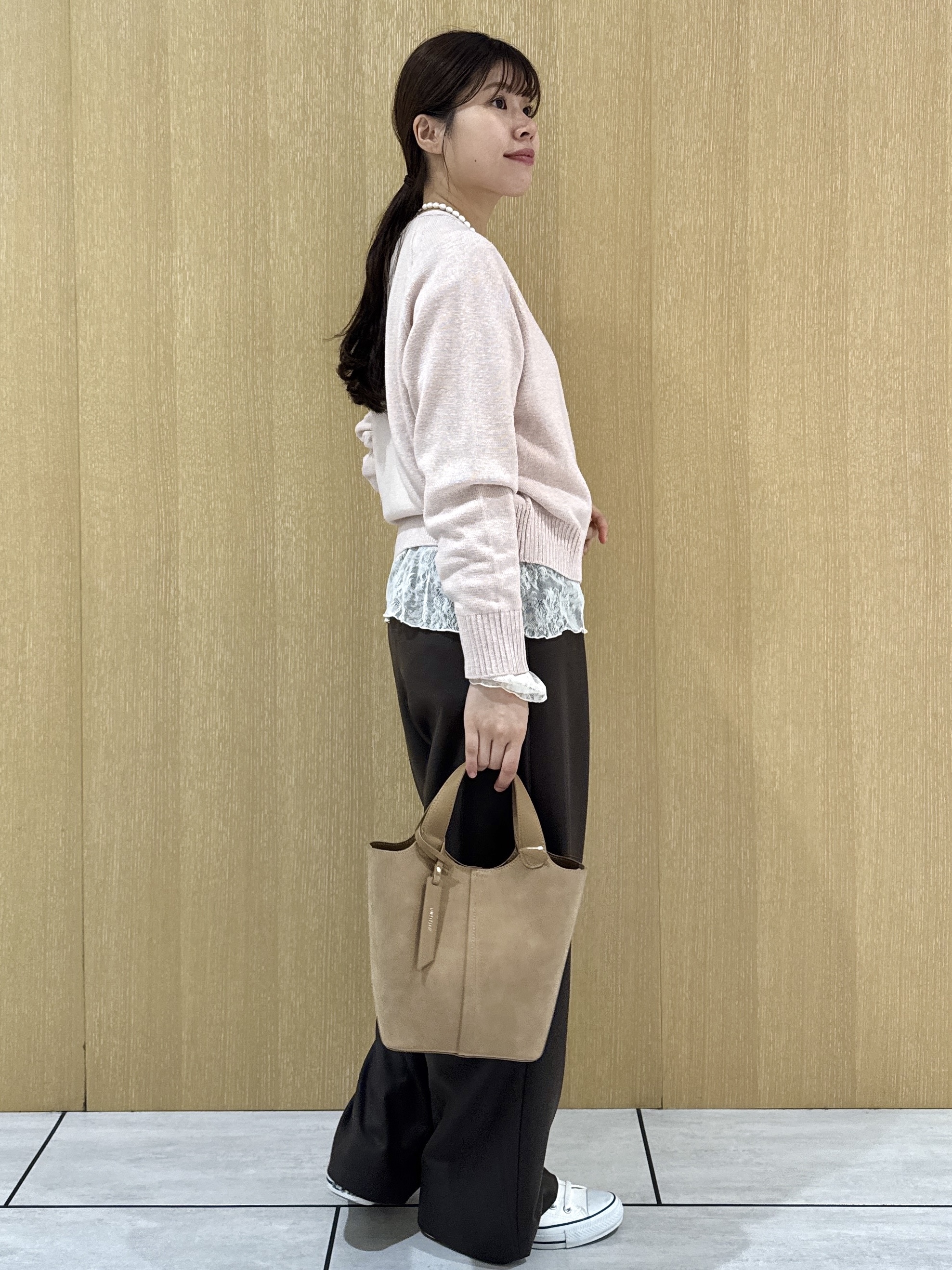 nanaさんの「UNTITLED｜【店頭人気！】杢調ジップカーディガン」を使ったコーディネート