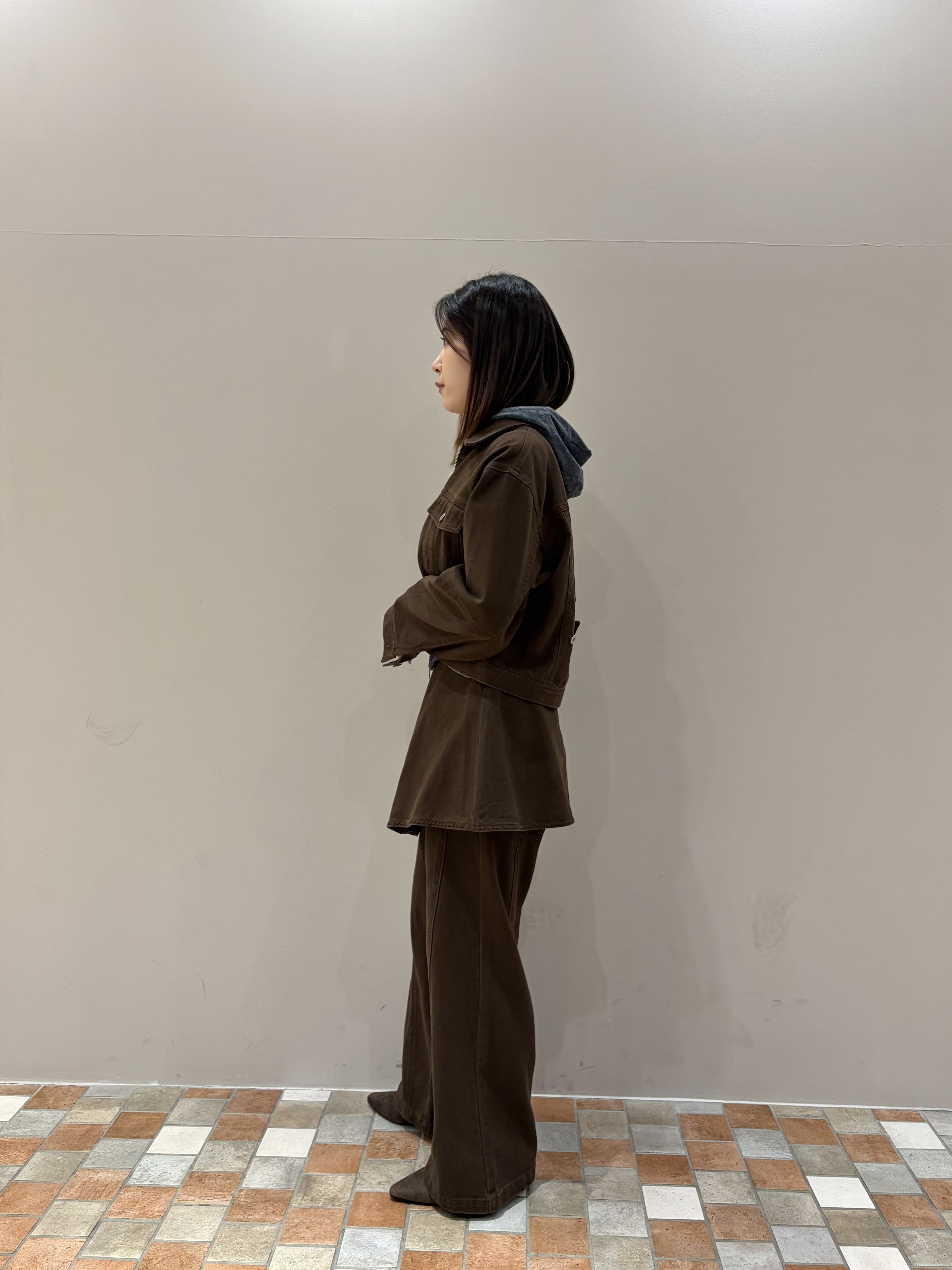 amiさんの「INDIVI｜ラインロングネックレス」を使ったコーディネート