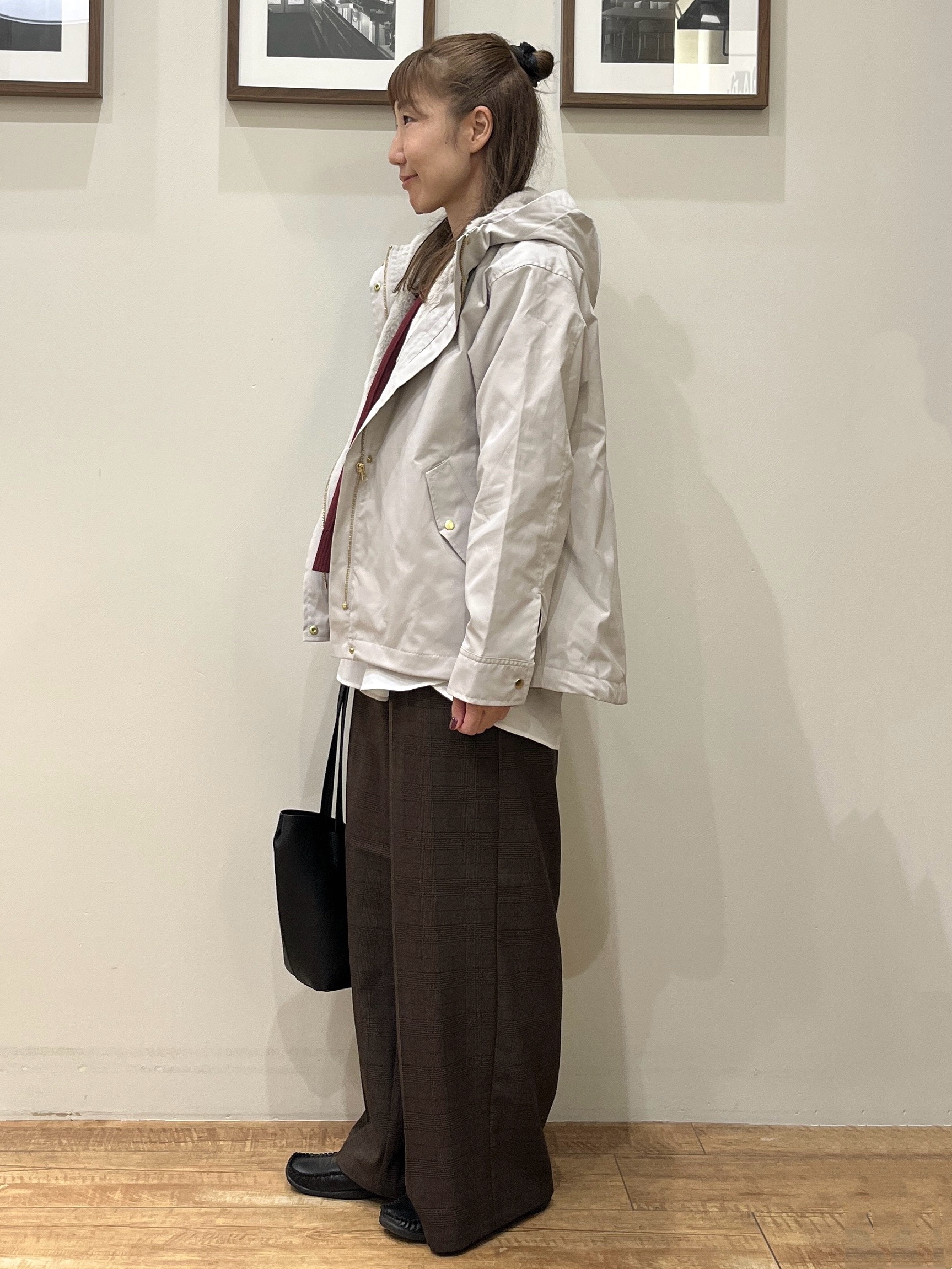 まつみさんの「SHOO･LA･RUE｜【洗濯機可/撥水/マルチWAY】ファーライナー付き 毎日欲張りマンパ」を使ったコーディネート
