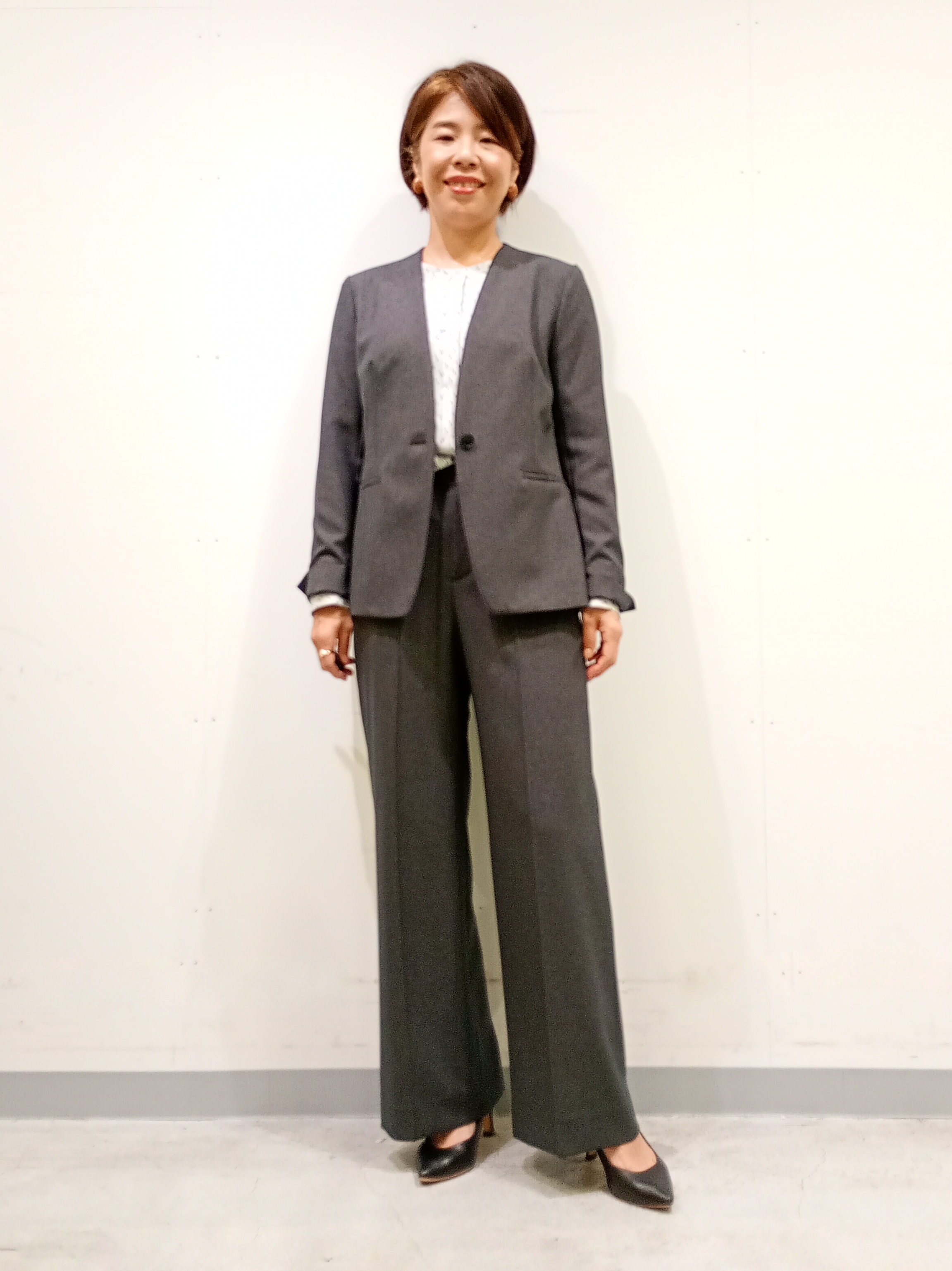Kさんの「INDIVI｜【初秋にピッタリ！／洗える】凹凸素材ミニスタンドトップス」を使ったコーディネート