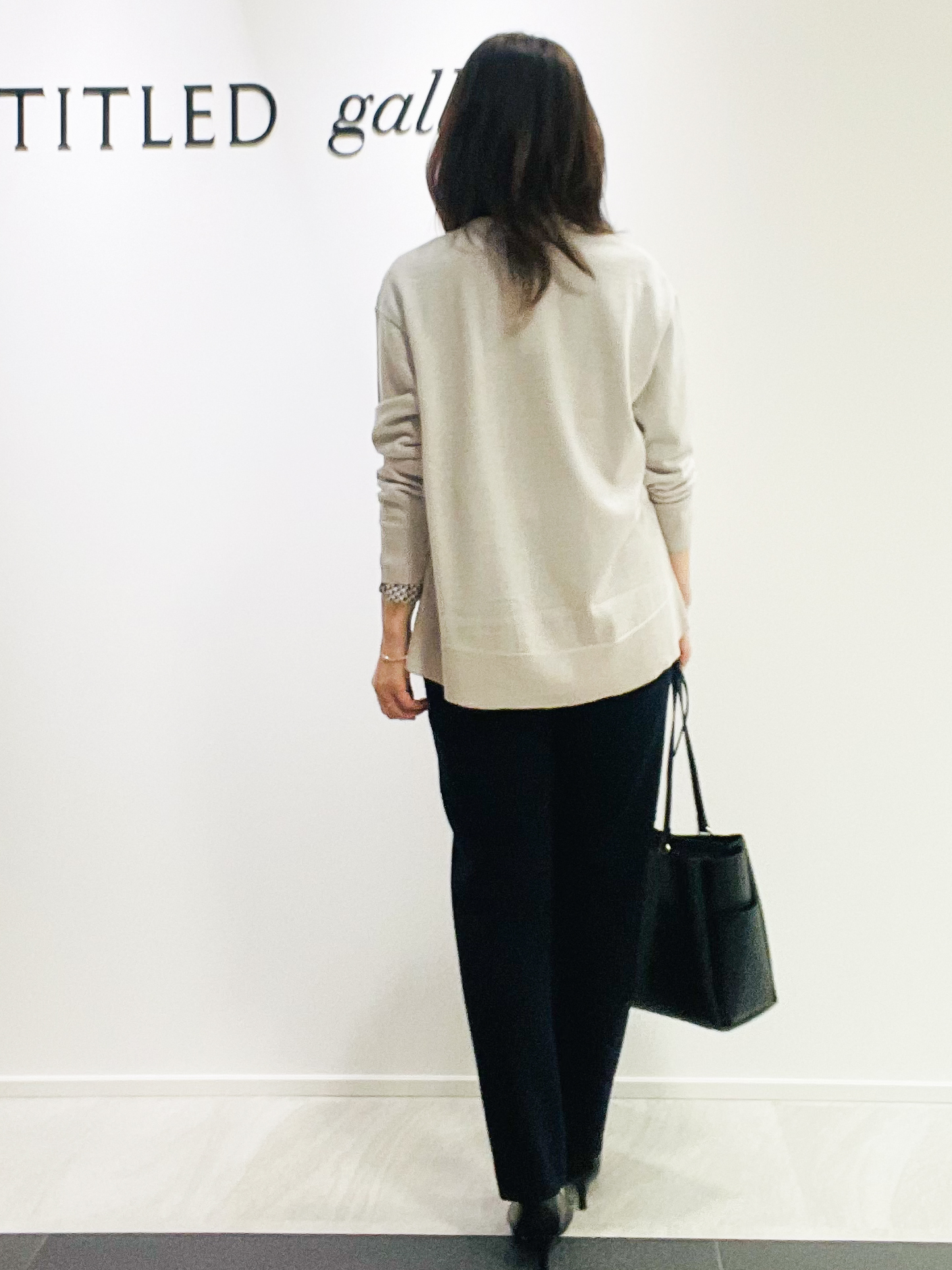 めいさんの「UNTITLED｜【アンサンブル可/秋羽織り/通勤】シルクウールカシミヤカーディガン」を使ったコーディネート