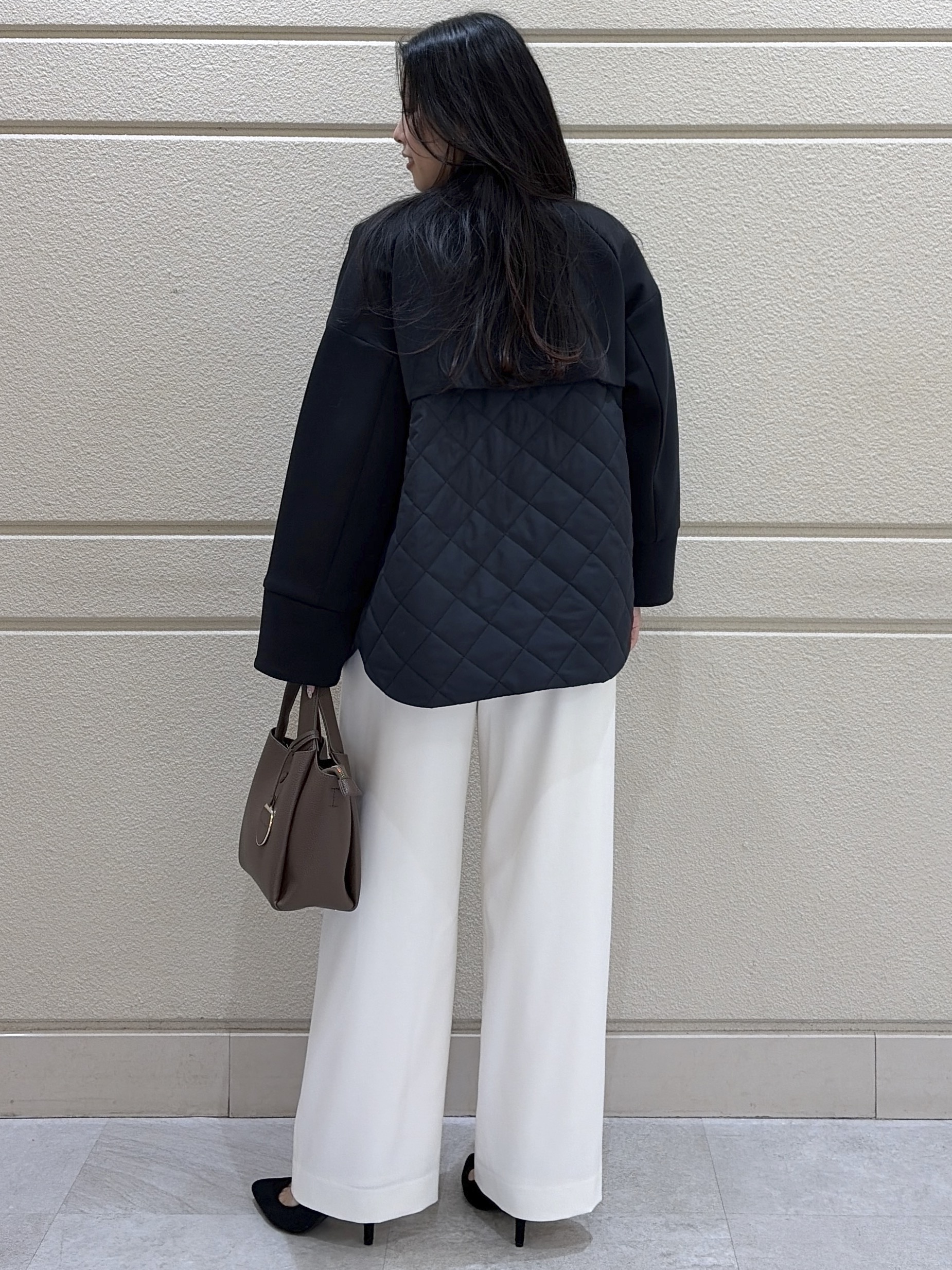 Momokaさんの「COUP DE CHANCE｜ノーカラーブルゾン」を使ったコーディネート