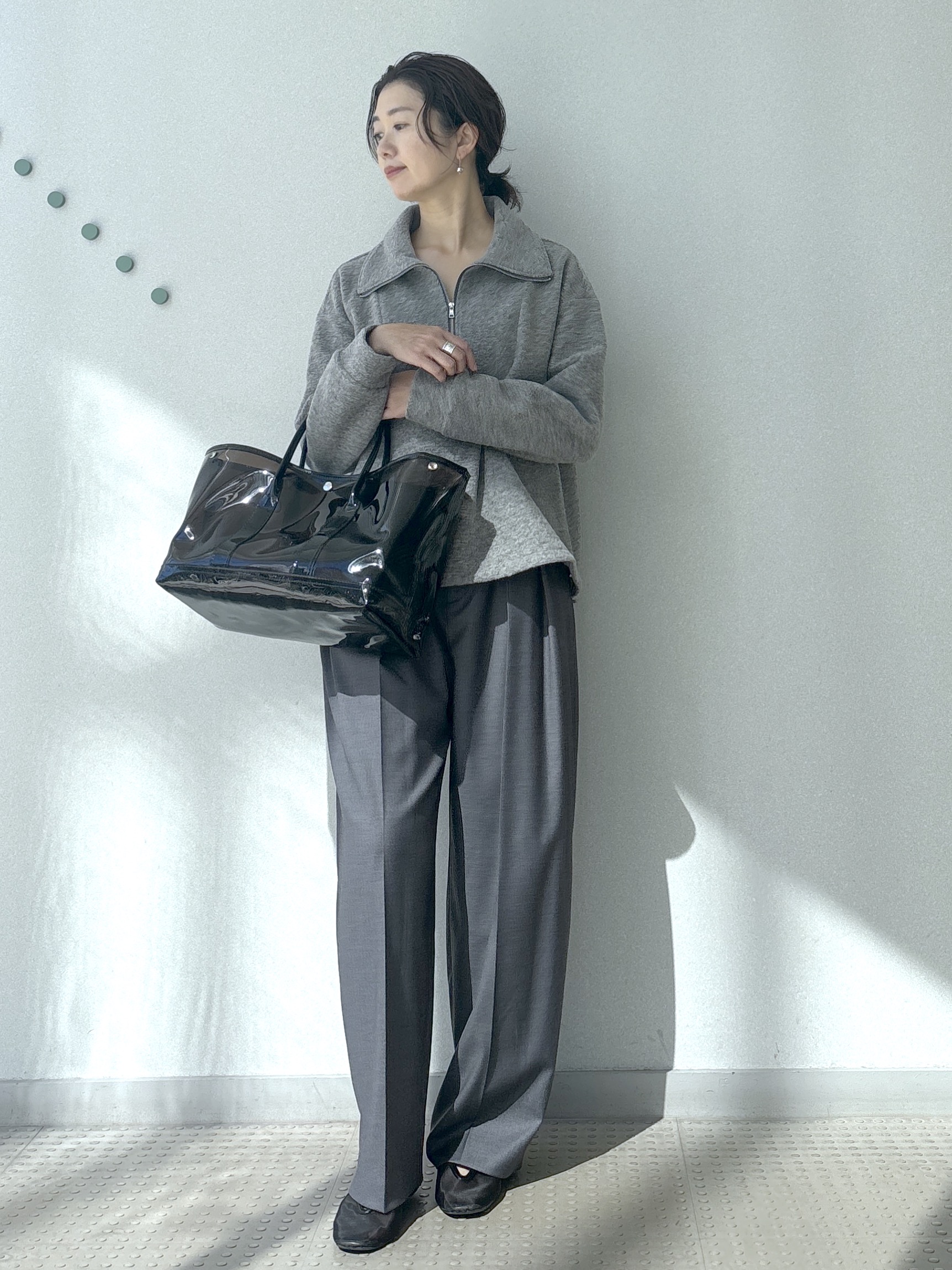 saitoさんの「DRESSTERIOR｜イタリアンスライバー ハーフジッププルオーバー」を使ったコーディネート
