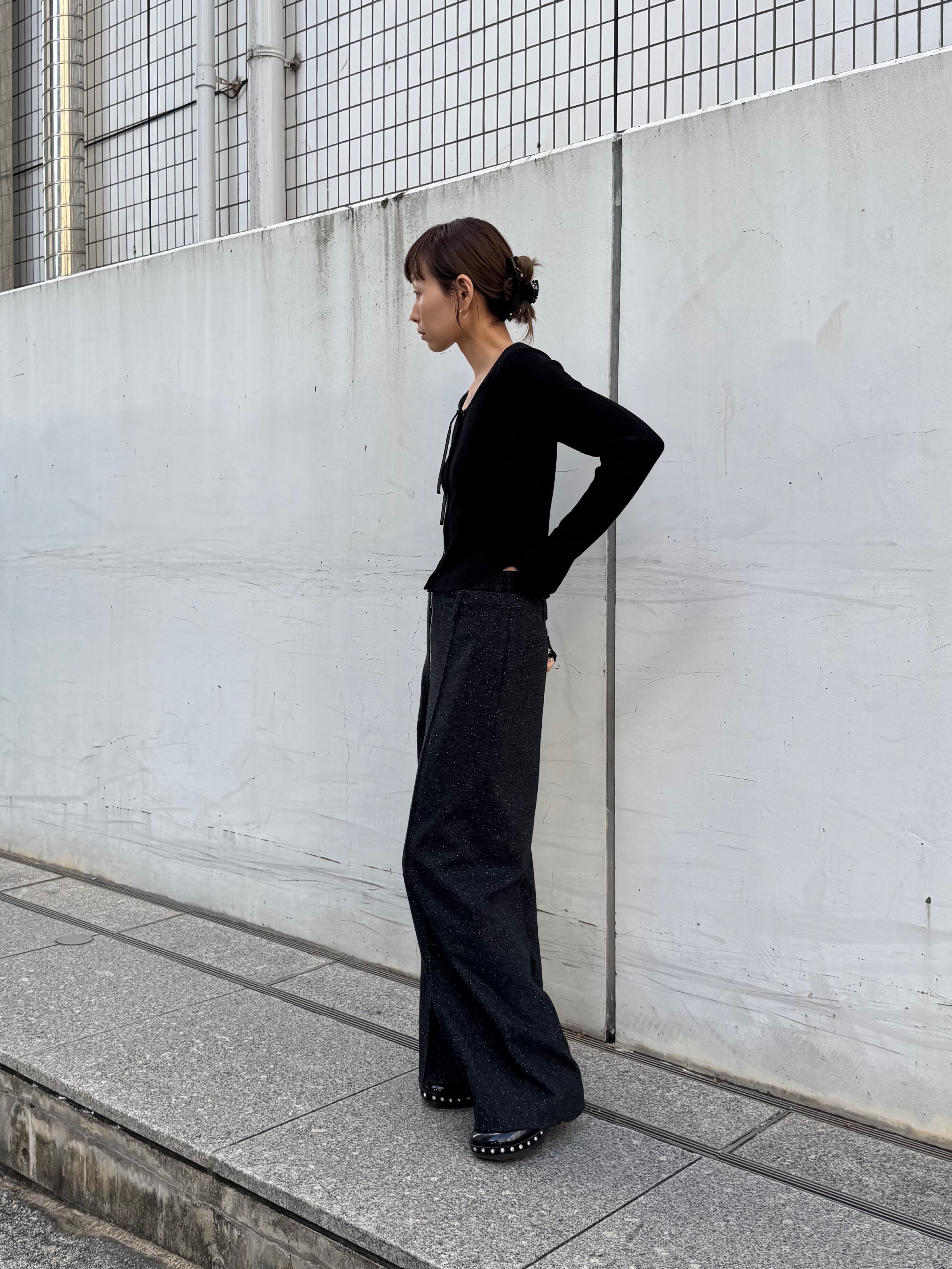designer yukaさんの「CODE A｜intimate knit cardigan」を使ったコーディネート