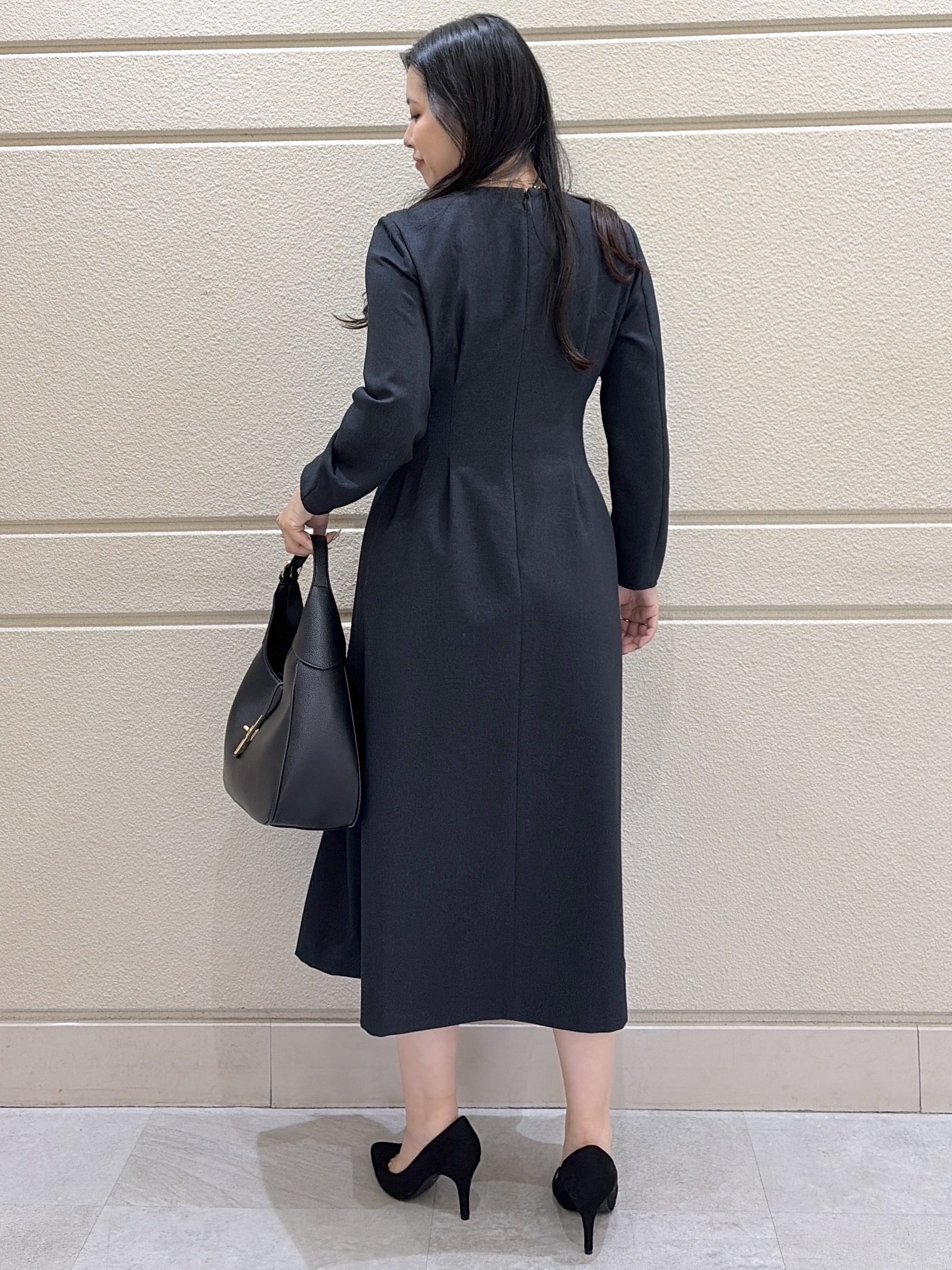Momokaさんの「COUP DE CHANCE｜【手洗い可】ウエストタックワンピース」を使ったコーディネート