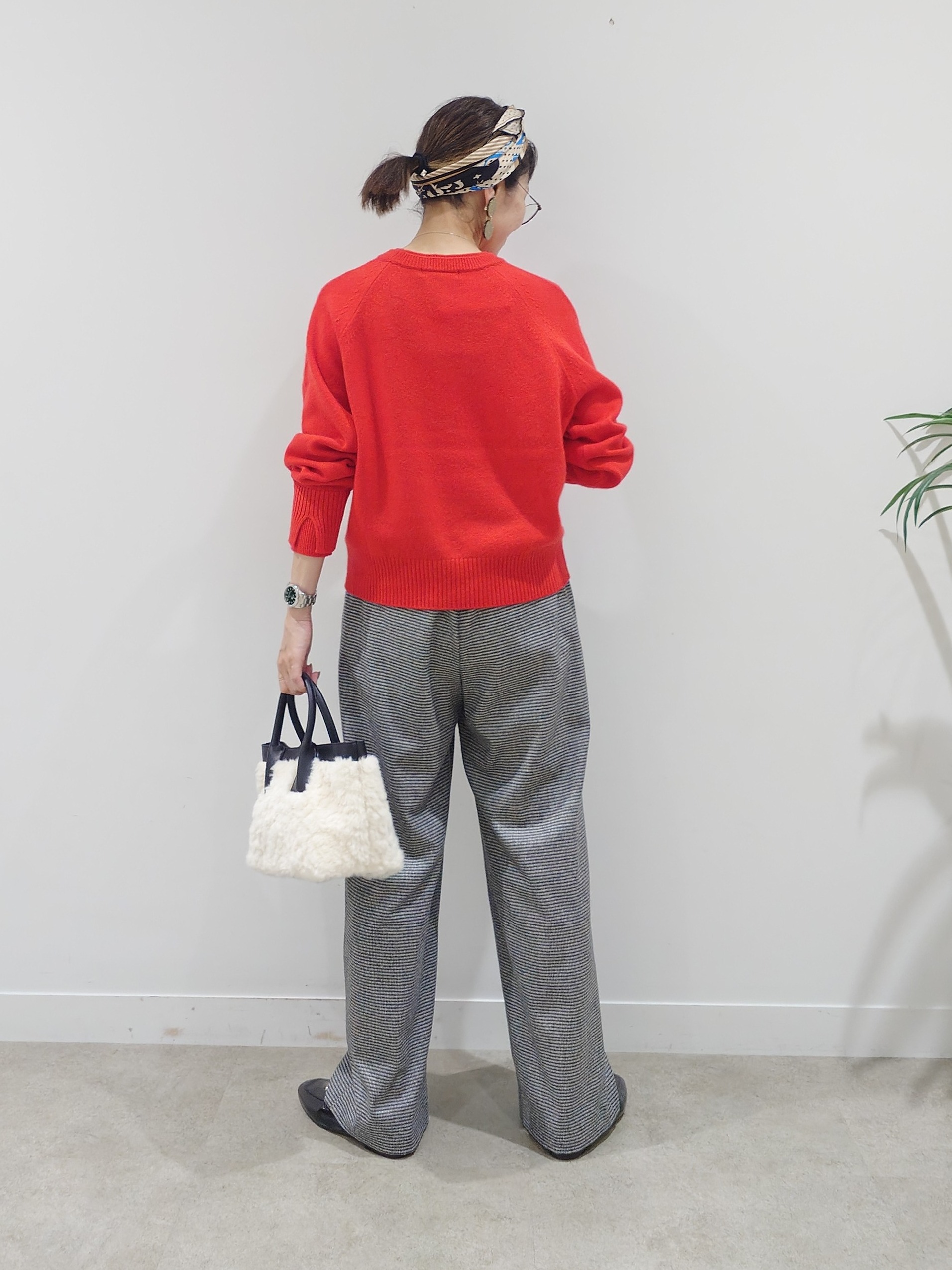 MUTSUKOさんの「UNTITLED｜【セットアップ可/ウエストゴム】ウールドロストパンツ」を使ったコーディネート