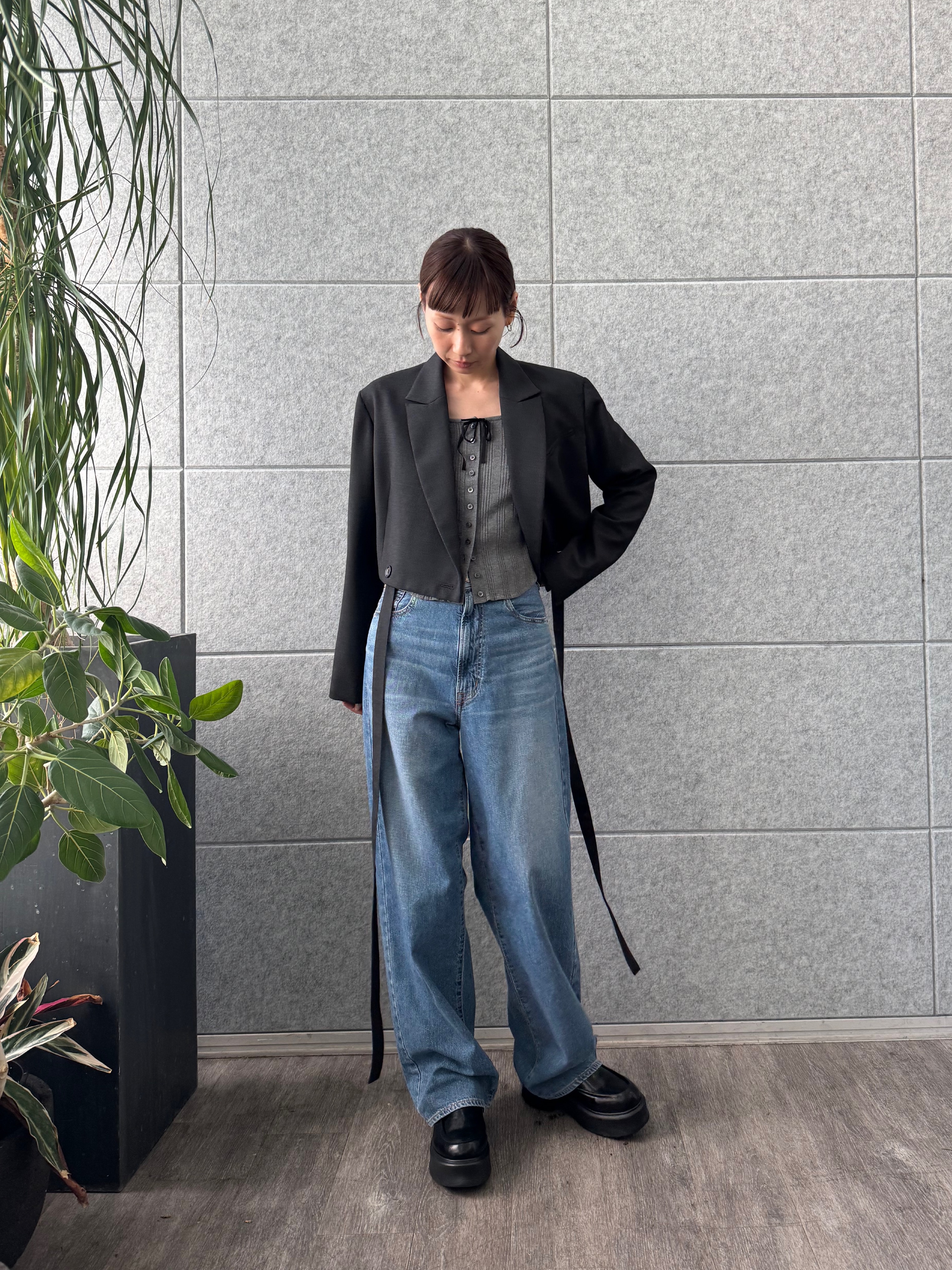 designer yukaさんの「CODE A｜intimate knit cardigan」を使ったコーディネート