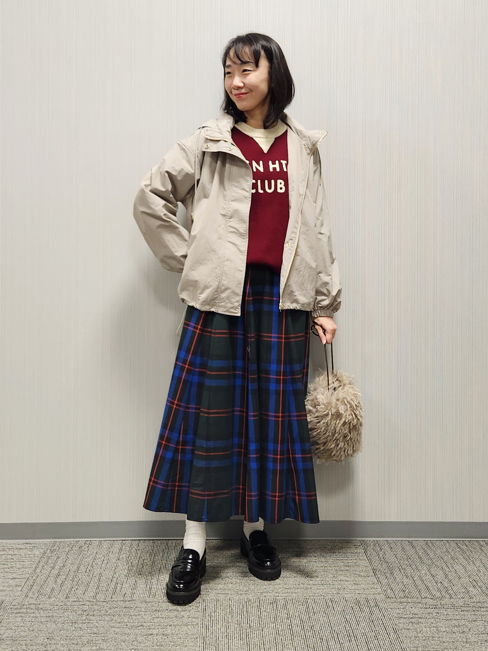 naraさんの「Dessin｜【撥水/2WAY/洗える】フード取り外し可能 撥水ナイロンマンパ」を使ったコーディネート