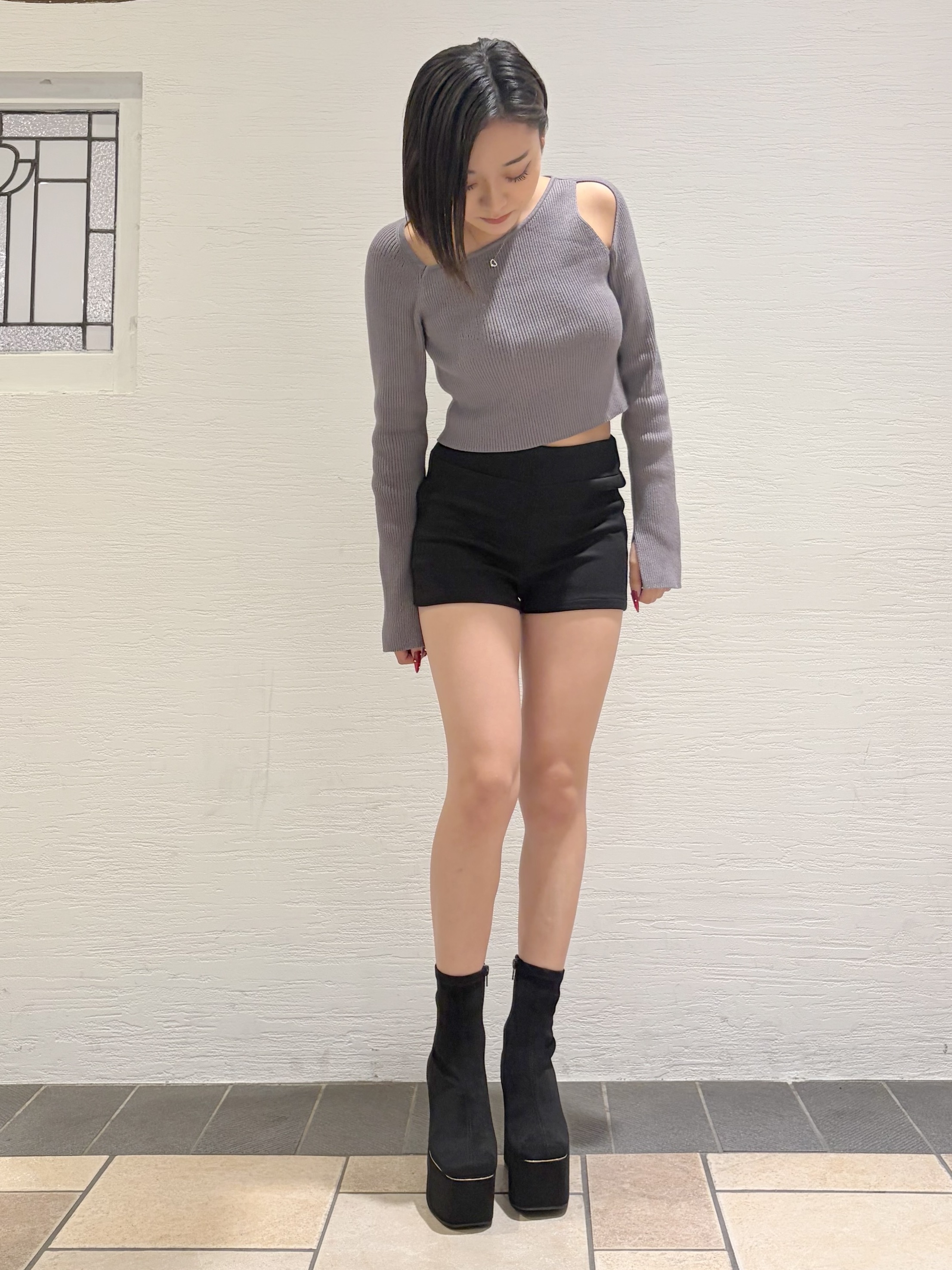 Maoさんの「ESPERANZA｜【アゲ盛り/約14cm】アゲ盛りショートブーツ」を使ったコーディネート