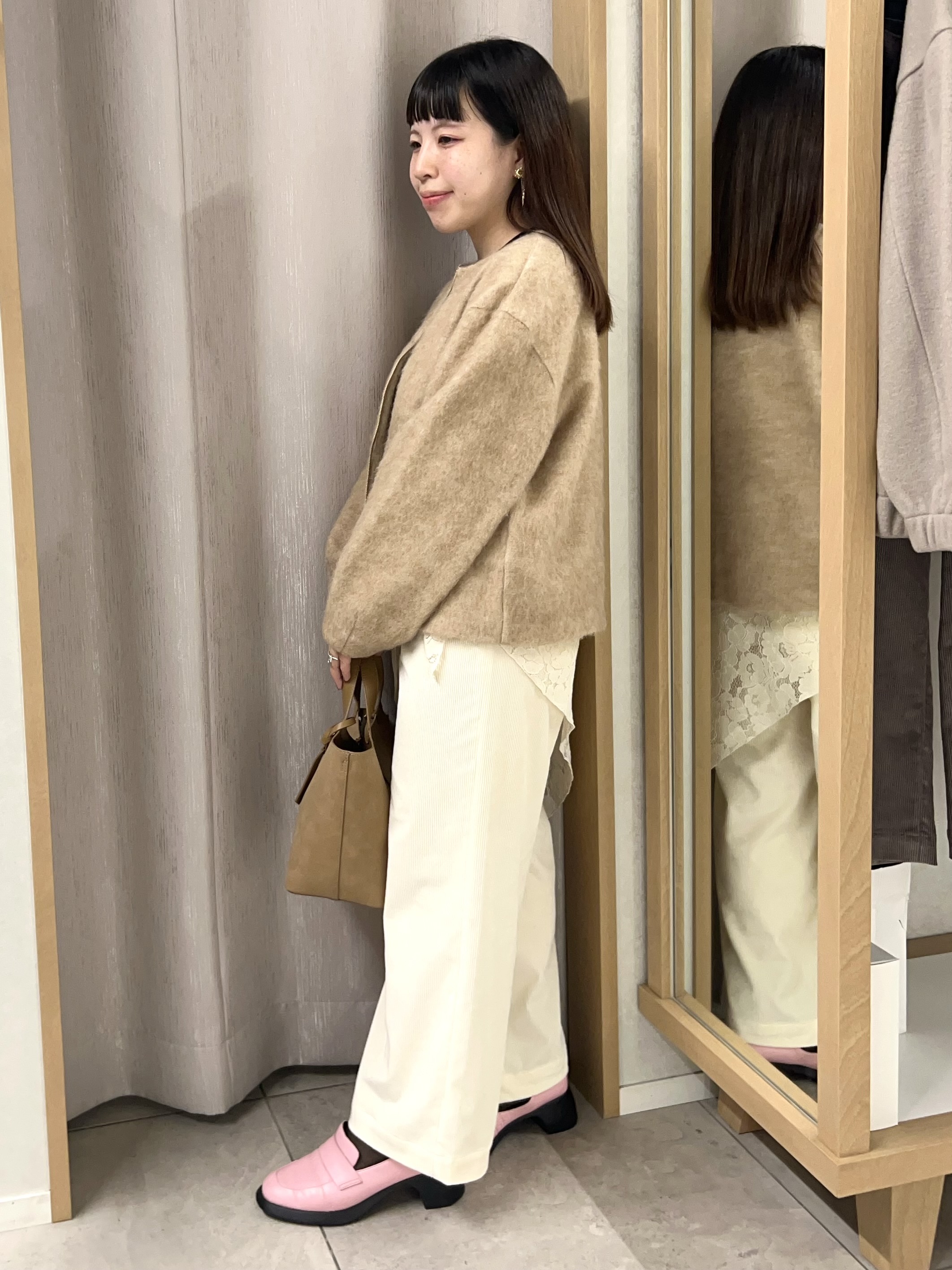 Mitsukiさんの「UNTITLED｜【アンサンブル可/ジャケットライク】モールラインカーディガン」を使ったコーディネート