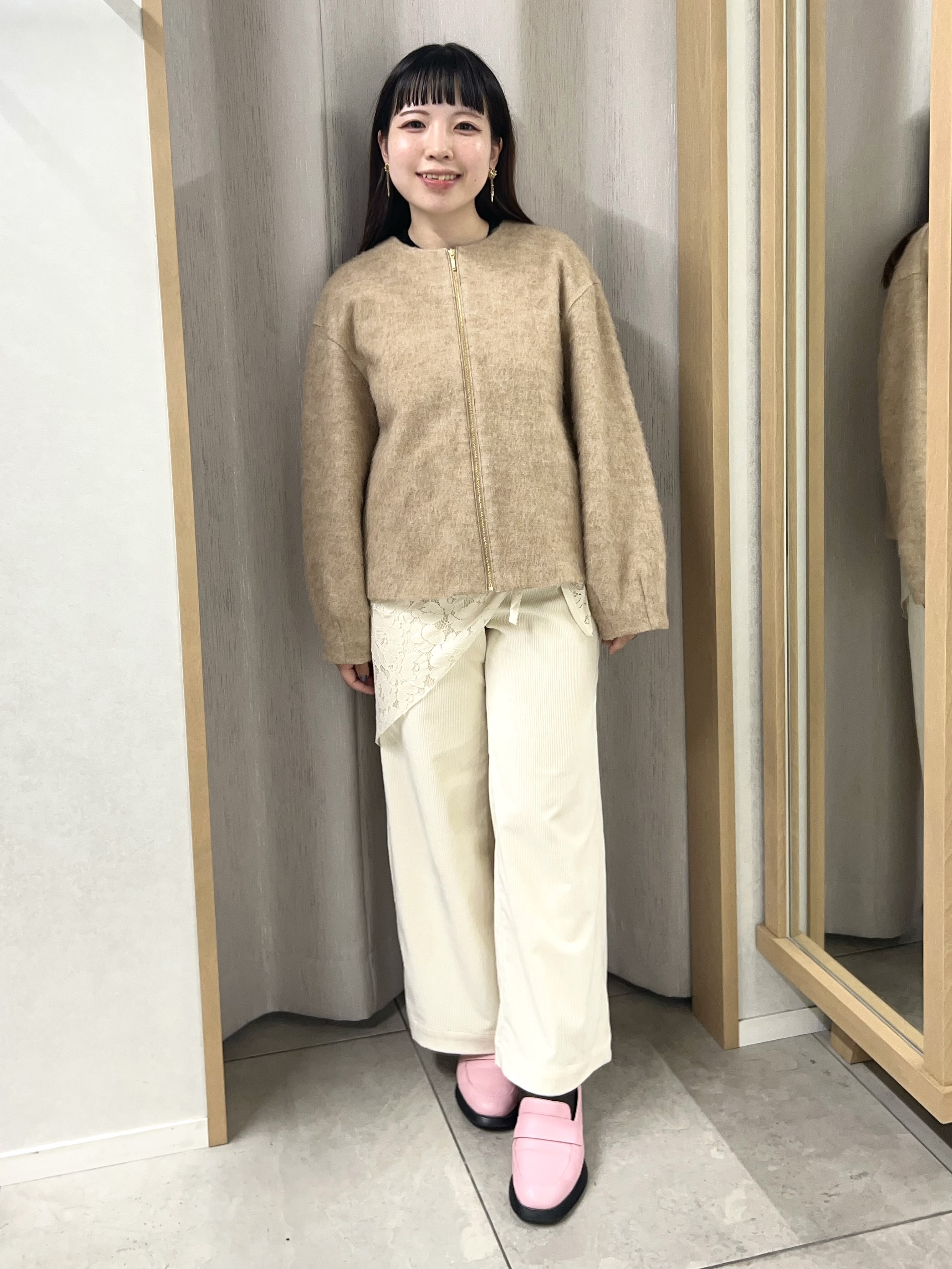 Mitsukiさんの「UNTITLED｜【アンサンブル可/ジャケットライク】モールラインカーディガン」を使ったコーディネート