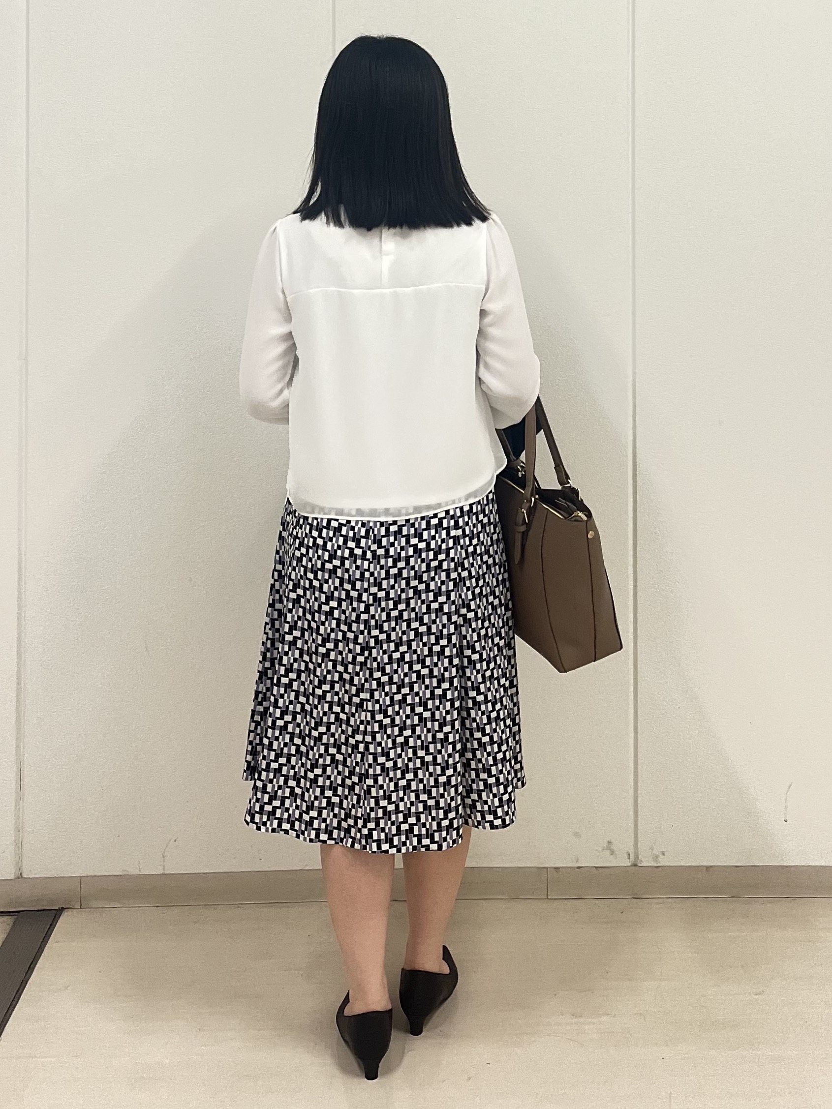Rihoさんの「Reflect｜【SS-4Lサイズ／通勤／セレモニー】クルーネック シフォンブラウス」を使ったコーディネート
