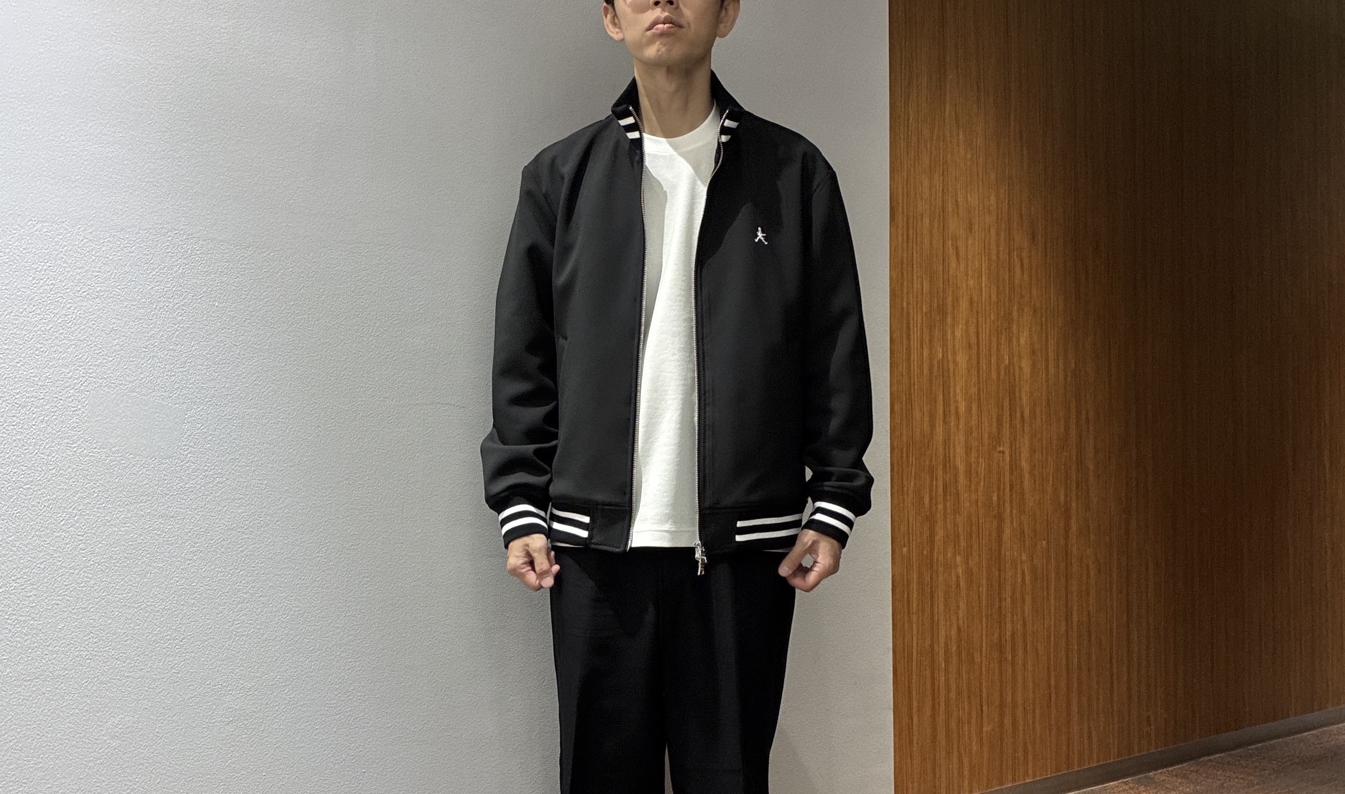 わいずみさんの「TAKEO KIKUCHI｜【BOWLER HAT LABEL】ダウンファブリック トラックジャケット」を使ったコーディネート