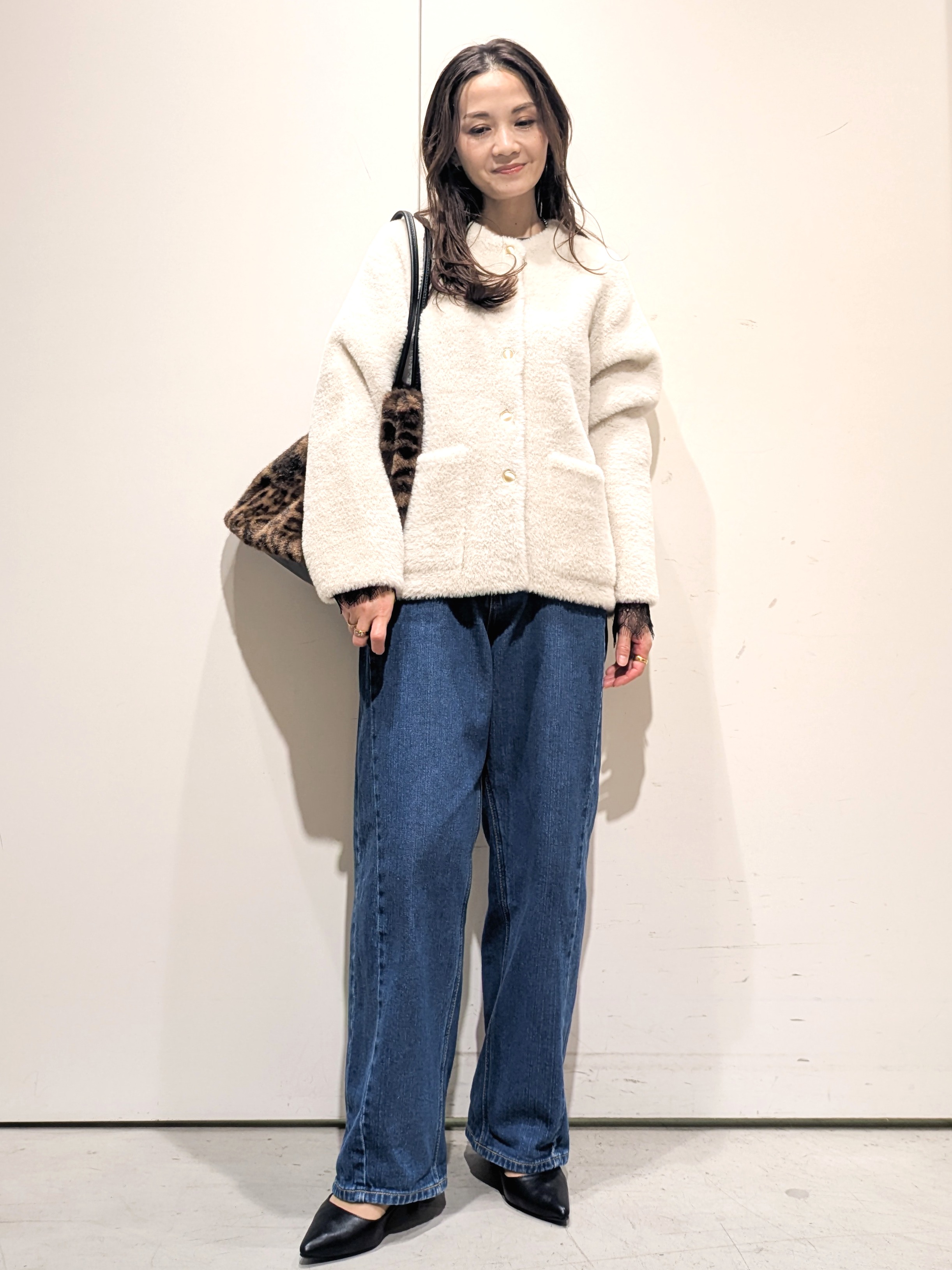 machiさんの「OPAQUE.CLIP｜ダブルフェイスニットカーディガン」を使ったコーディネート