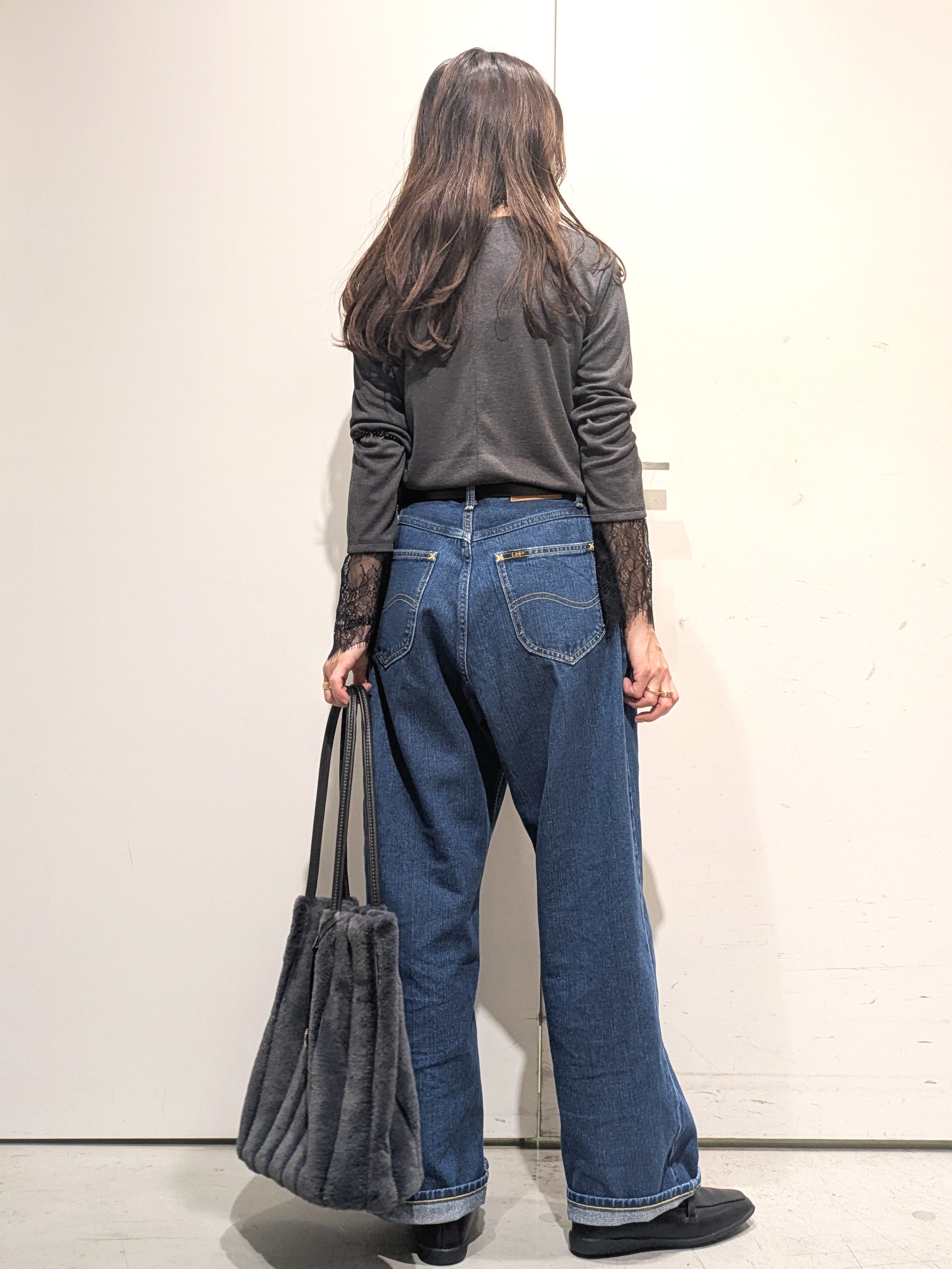 machiさんの「OPAQUE.CLIP｜袖口レース／ドットチュール切替トップス【洗濯機OK】」を使ったコーディネート
