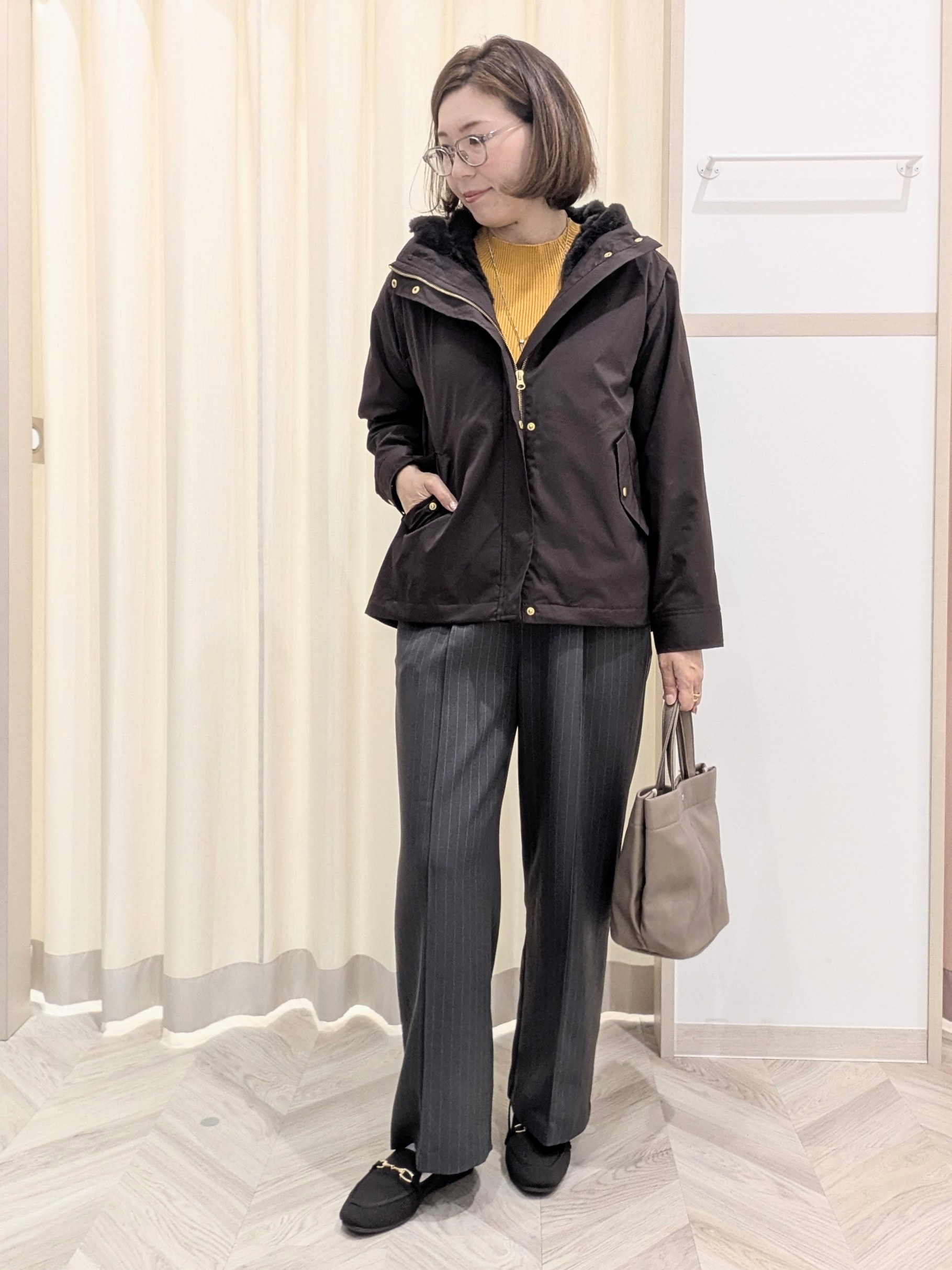 miyuさんの「SHOO･LA･RUE｜【洗濯機可/撥水/マルチWAY】ファーライナー付き 毎日欲張りマンパ」を使ったコーディネート