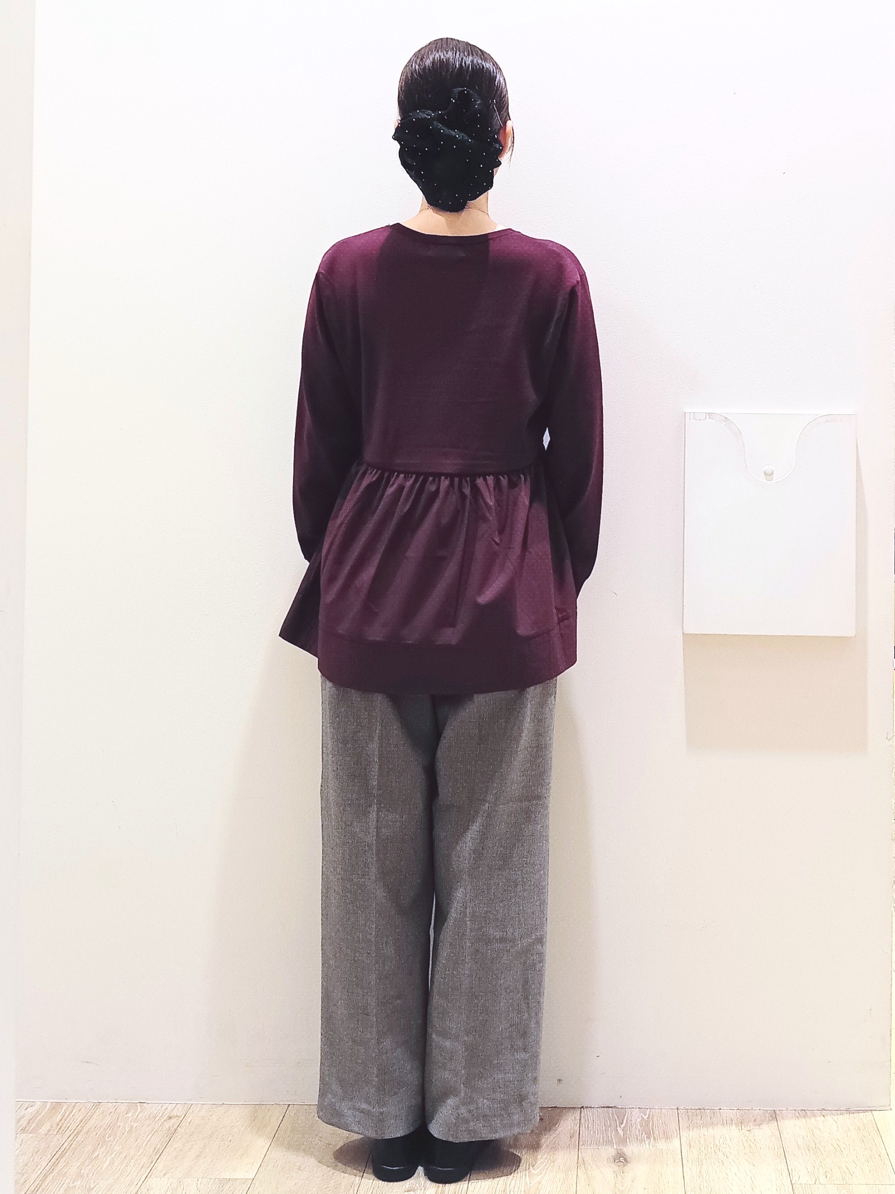 MKさんの「index｜ペプラムドッキングニット【洗濯機OK】」を使ったコーディネート