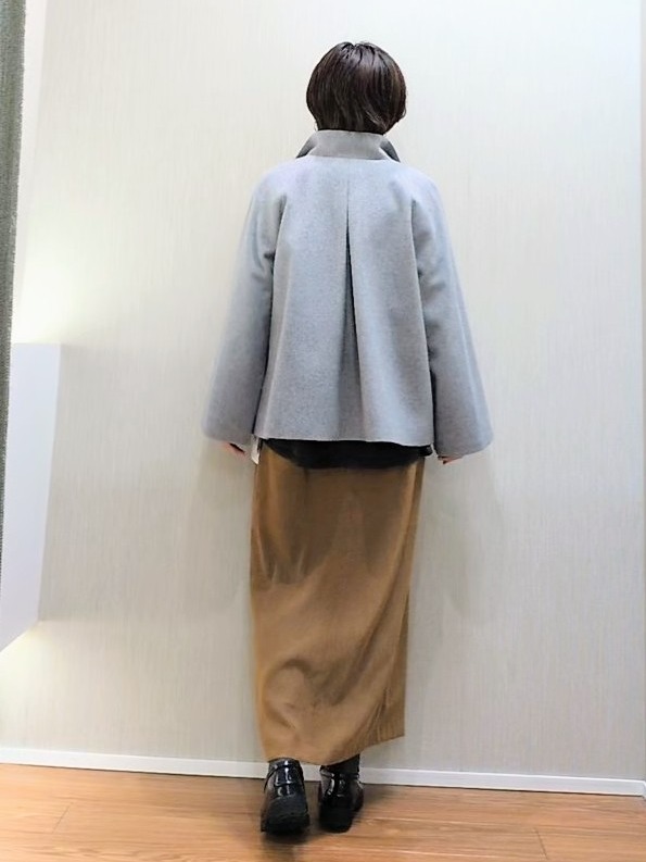ミズタさんの「UNTITLED｜【軽アウター/ウール100】ウールショートコート」を使ったコーディネート