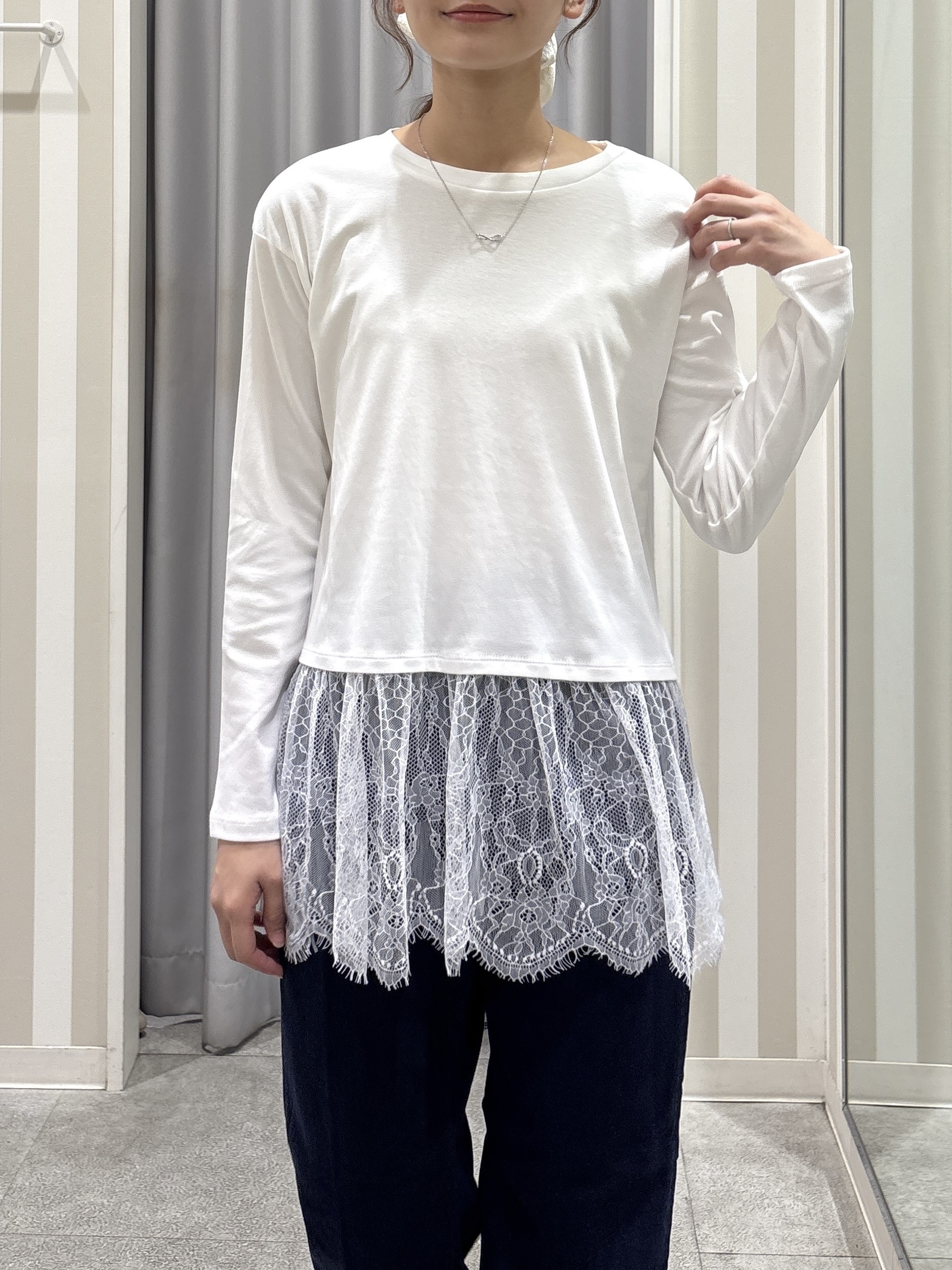 Rikaさんの「SHOO･LA･RUE｜【セットアップ可/洗濯後しわになりにくい】ウールフィール ダブルジャケット」を使ったコーディネート