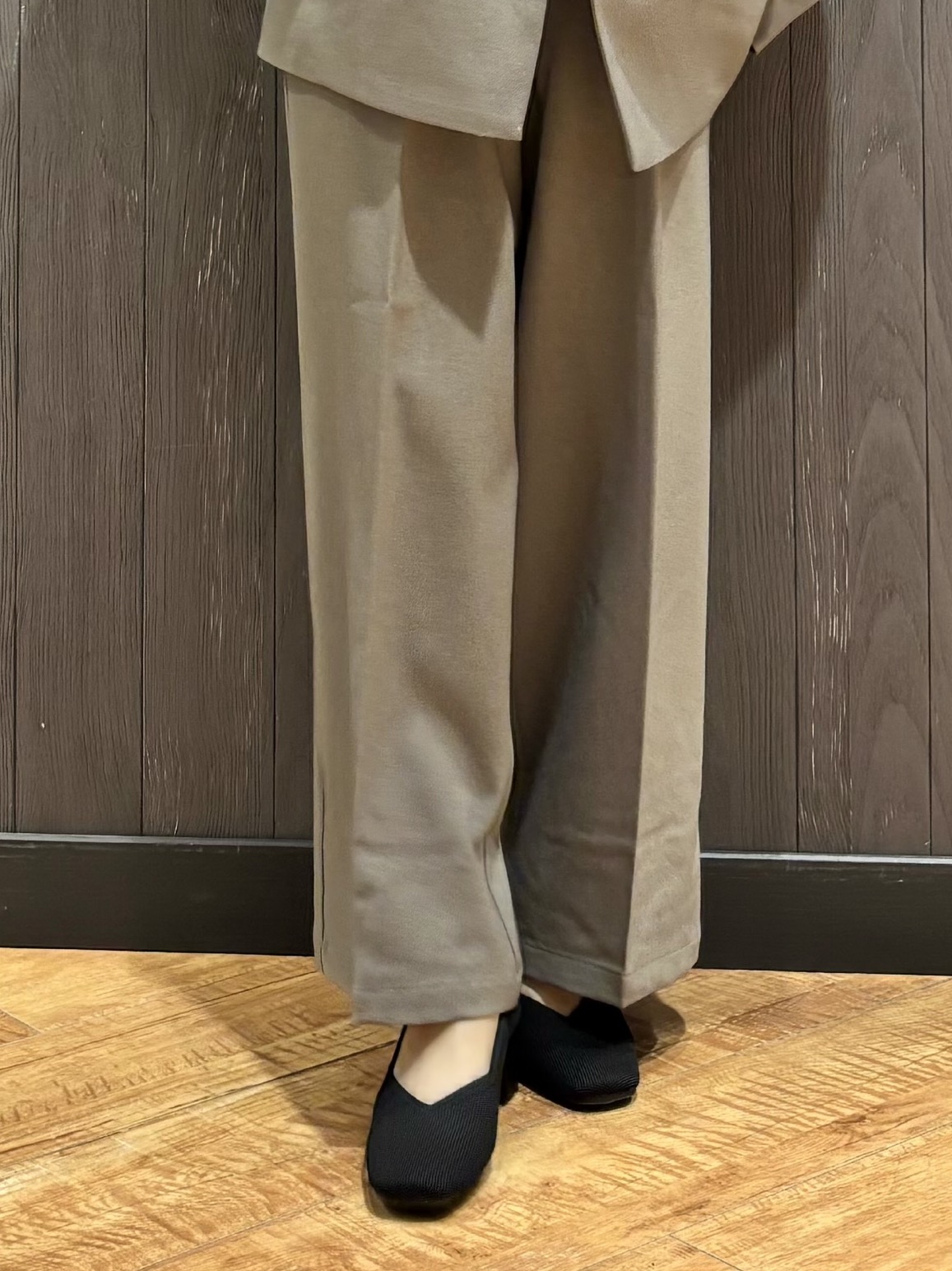 meiさんの「SHOO･LA･RUE｜【セットアップ可/洗濯後しわになりにくい】ウールフィール ダブルジャケット」を使ったコーディネート