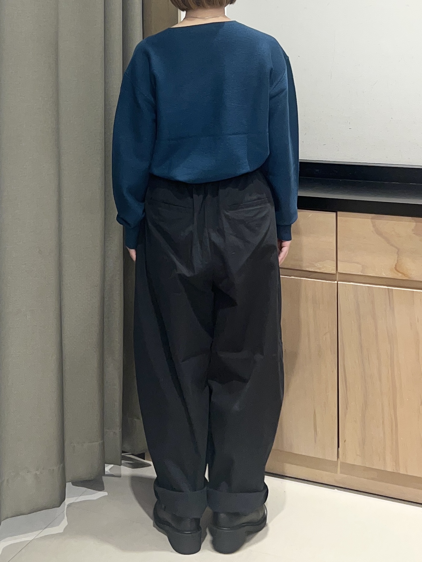 かのさんの「THE SHOP TK｜【毛玉防止/蓄熱/洗える】美映えガーターニット」を使ったコーディネート